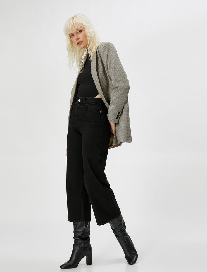  Düz Paça Straight Jean Kot Pantolon Yüksek Bel - Nora Jeans