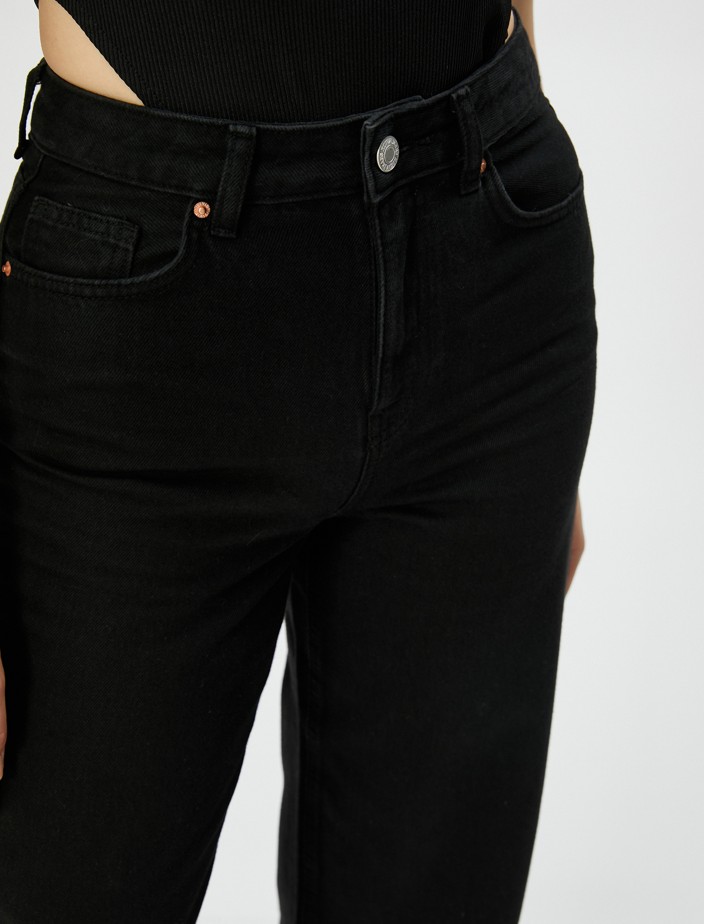   Düz Paça Straight Jean Kot Pantolon Yüksek Bel - Nora Jeans