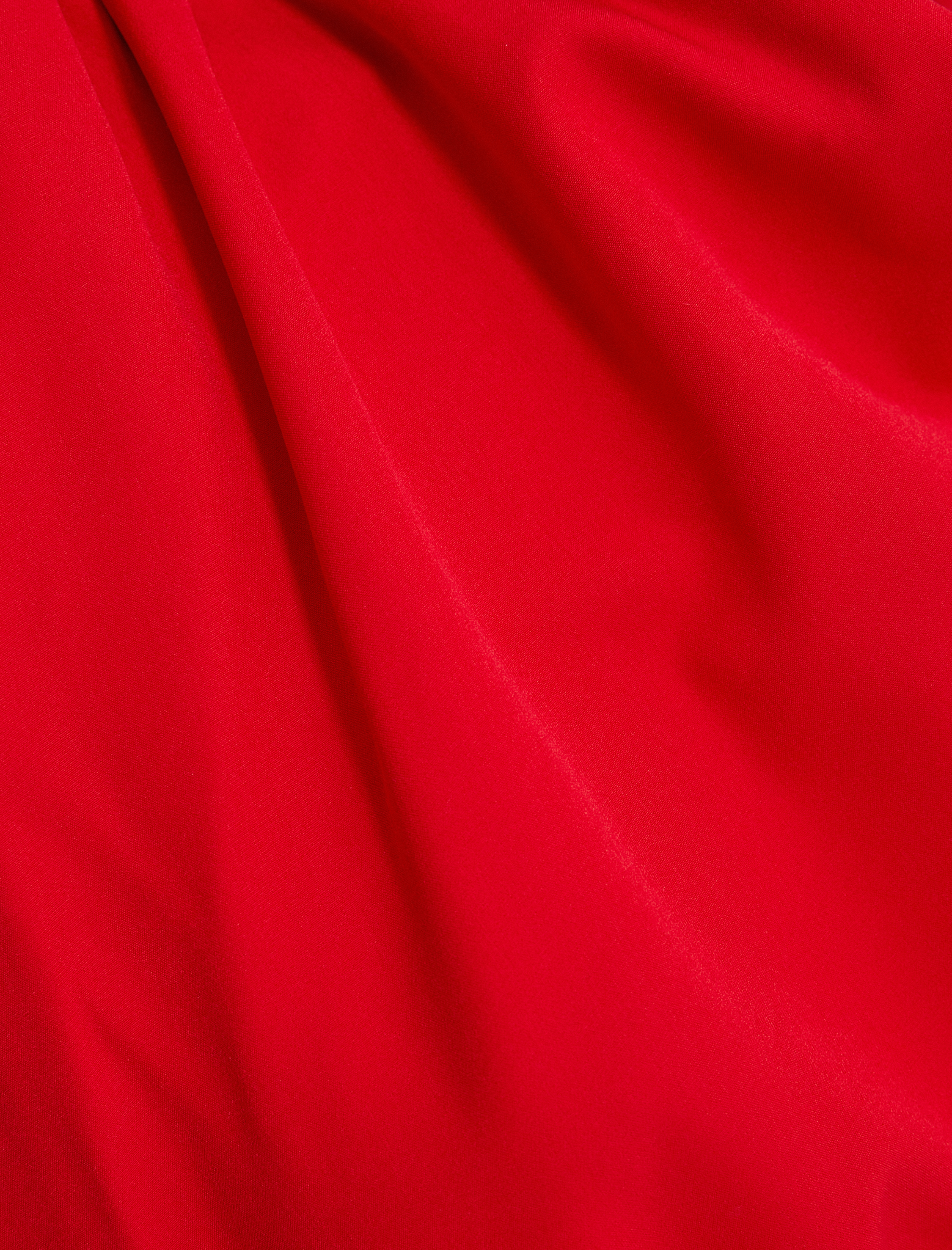   Mini Elbise Drape Yaka Kolsuz Astarlı