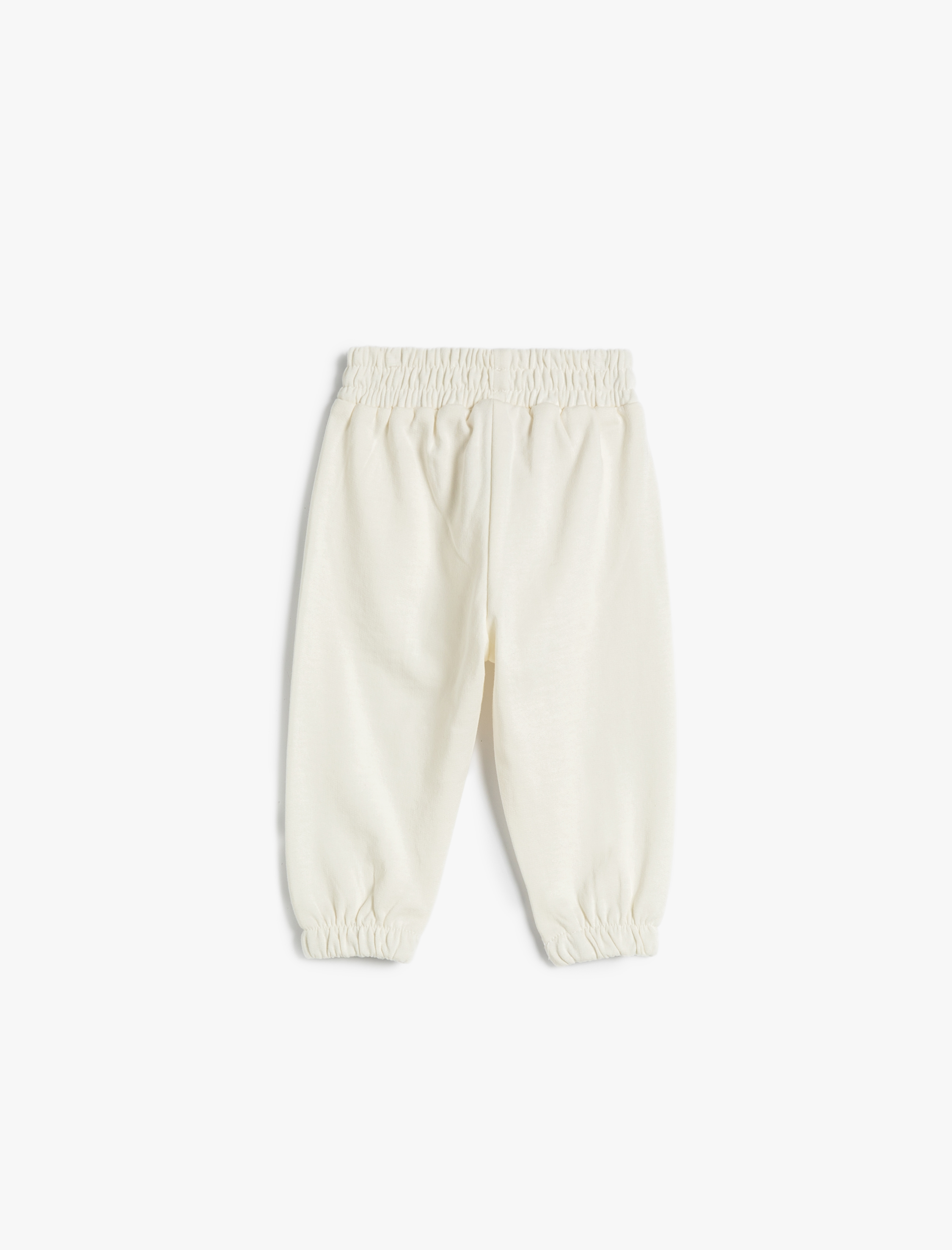  Kız Bebek Basic Jogger Eşofman Altı Beli Lastikli Şardonlu Pamuklu