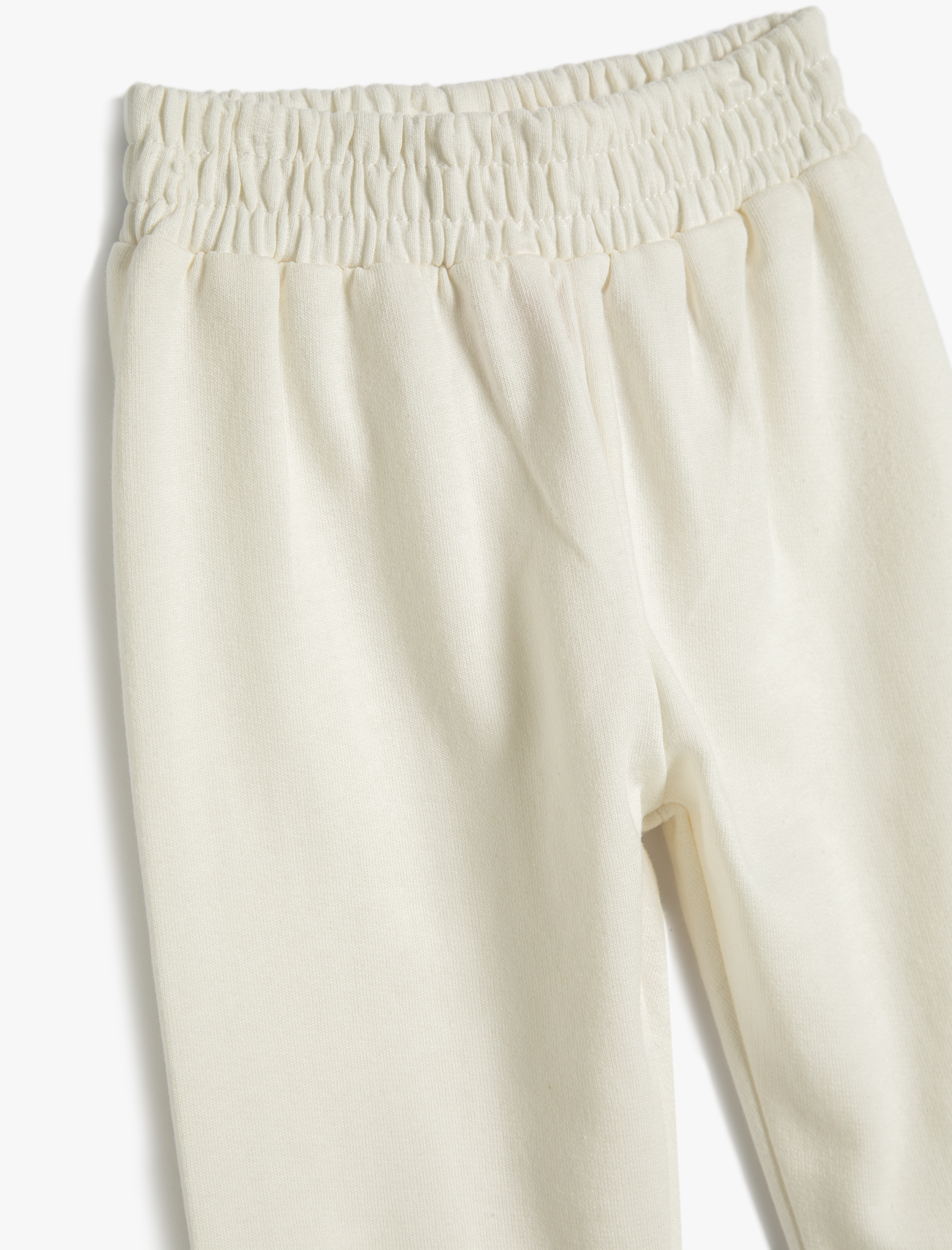  Kız Bebek Basic Jogger Eşofman Altı Beli Lastikli Şardonlu Pamuklu