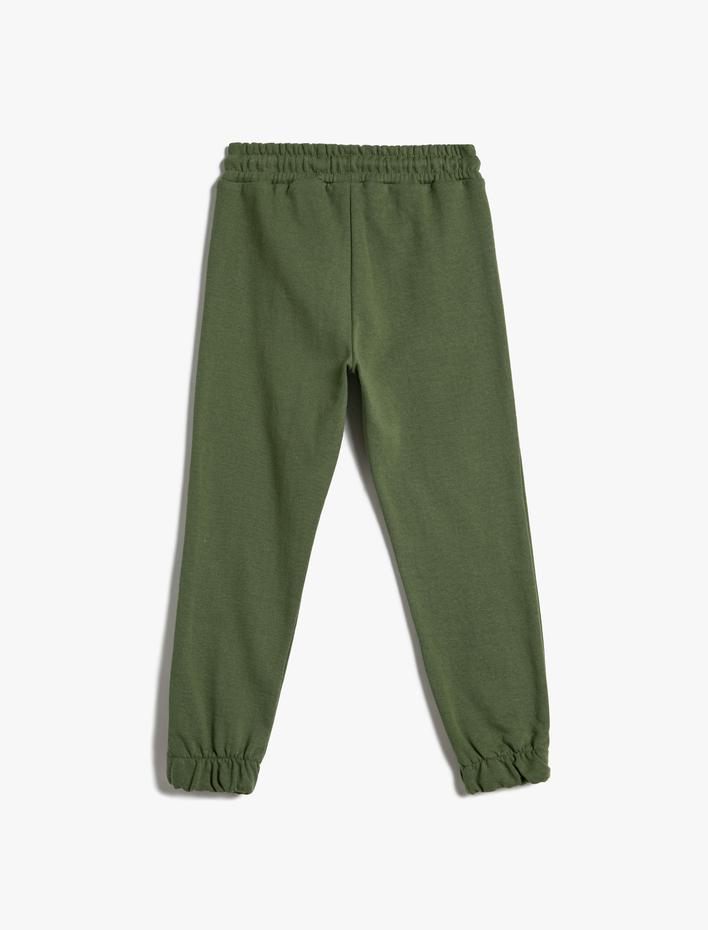 Erkek Çocuk Basic Jogger Eşofman Altı Beli Bağlamalı Şardonlu
