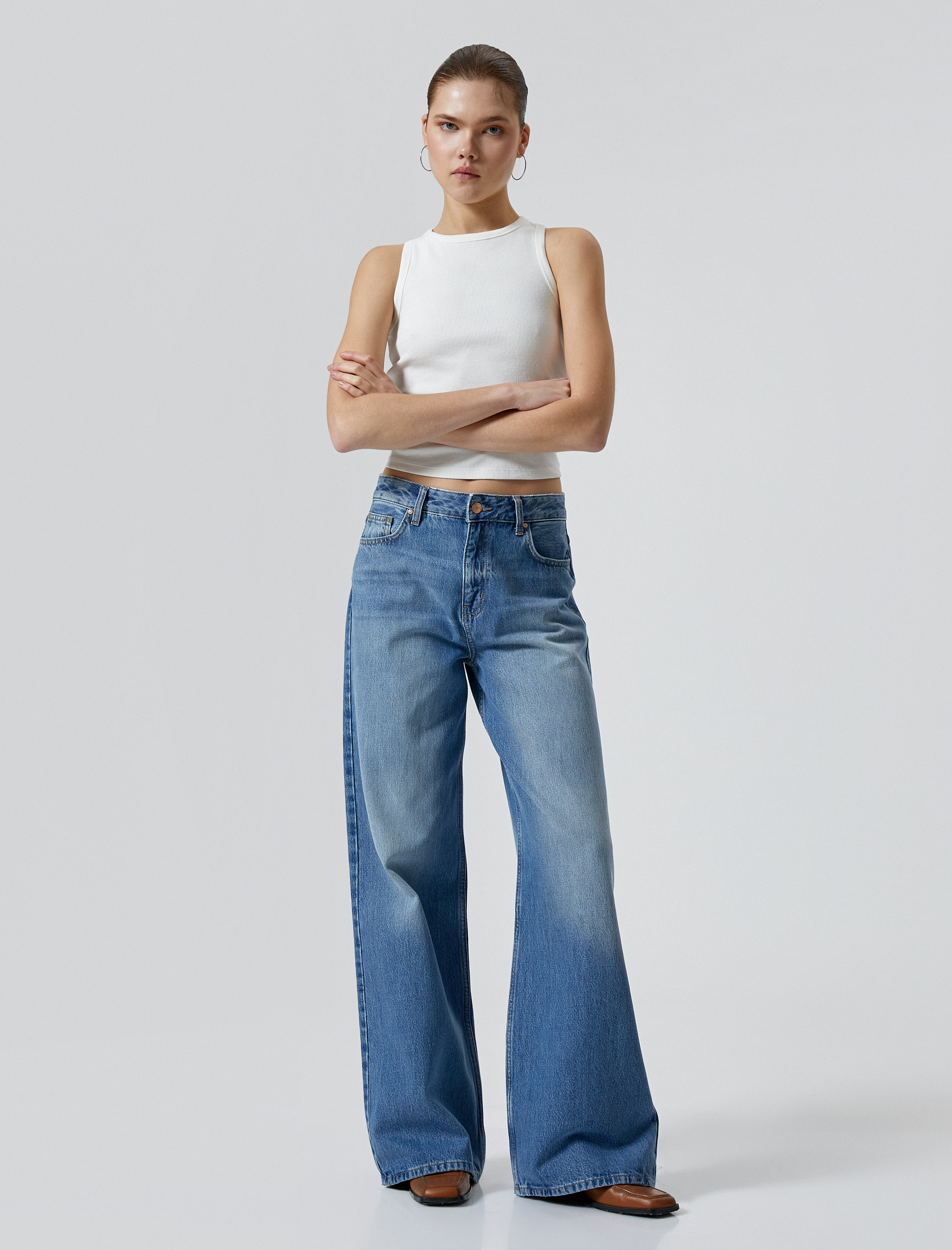   Ribanalı Basic Atlet Pamuklu Slim Fit