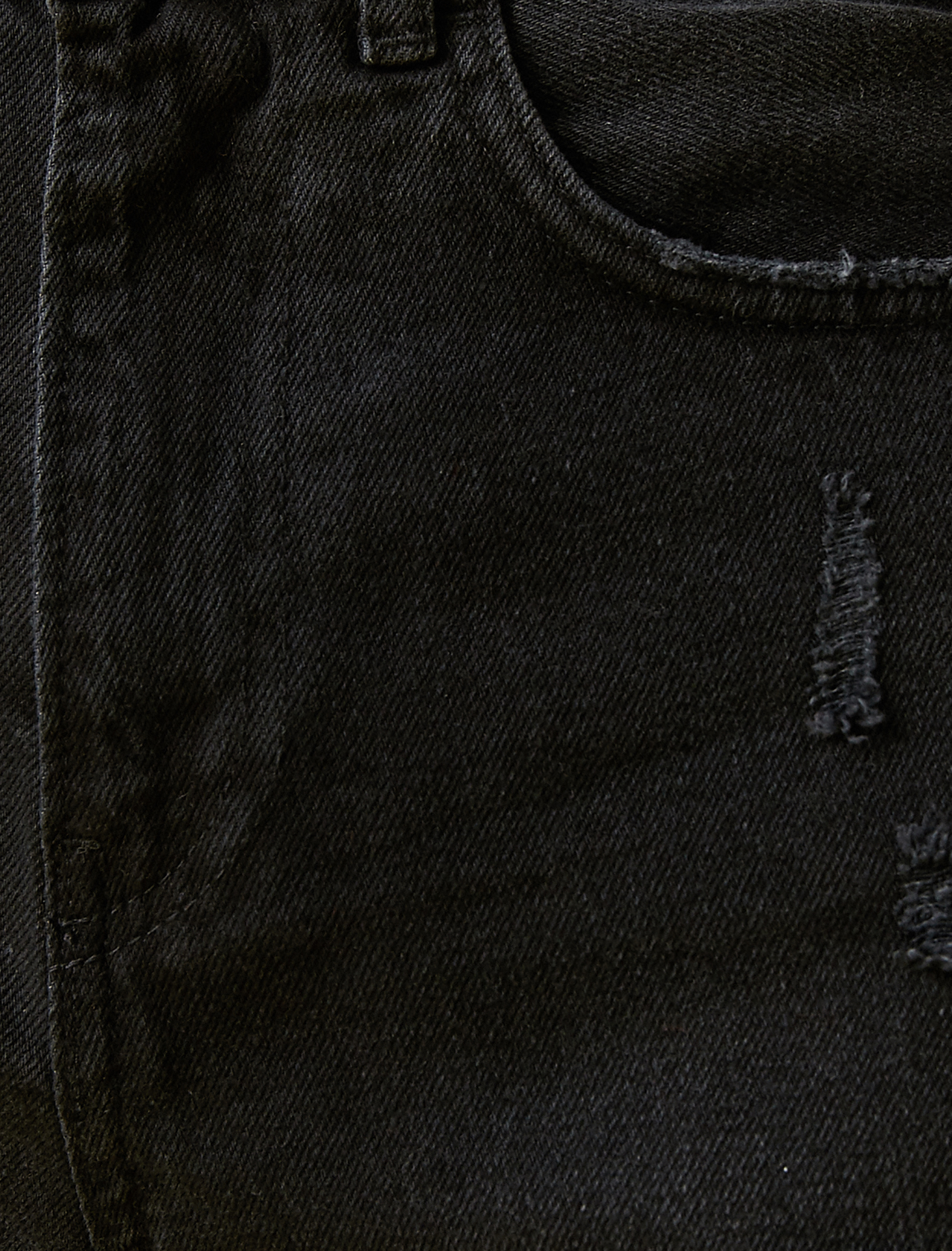   Yüksek Bel Kot Şort