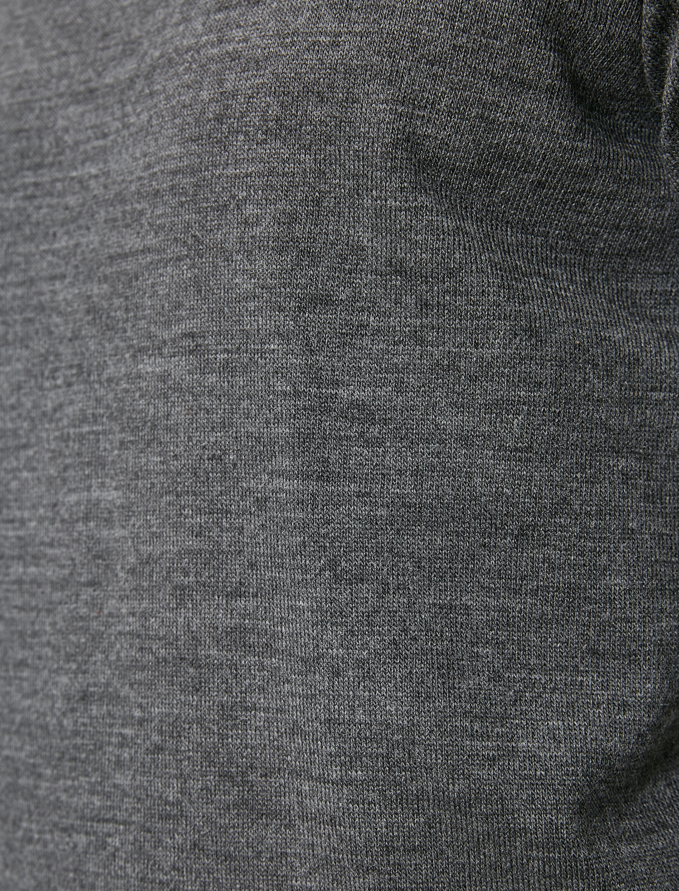   Basic Triko Kazak Bisiklet Yaka Uzun Kollu