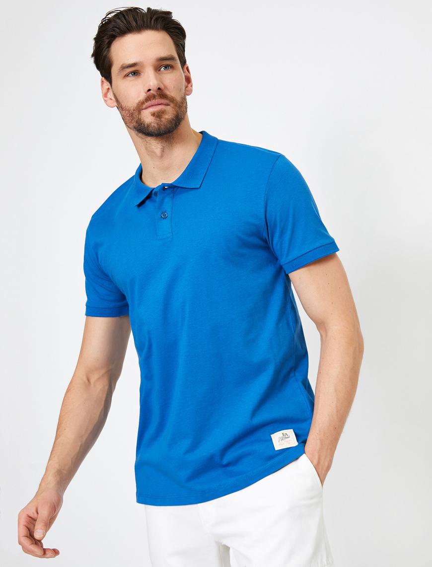   Süs Etiket Detaylı Slim Fit Polo Yaka Tişört