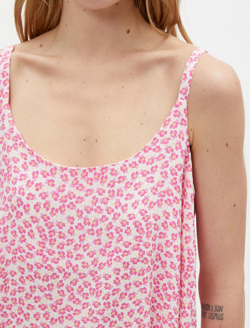  Çiçekli Atlet Askılı Tanktop