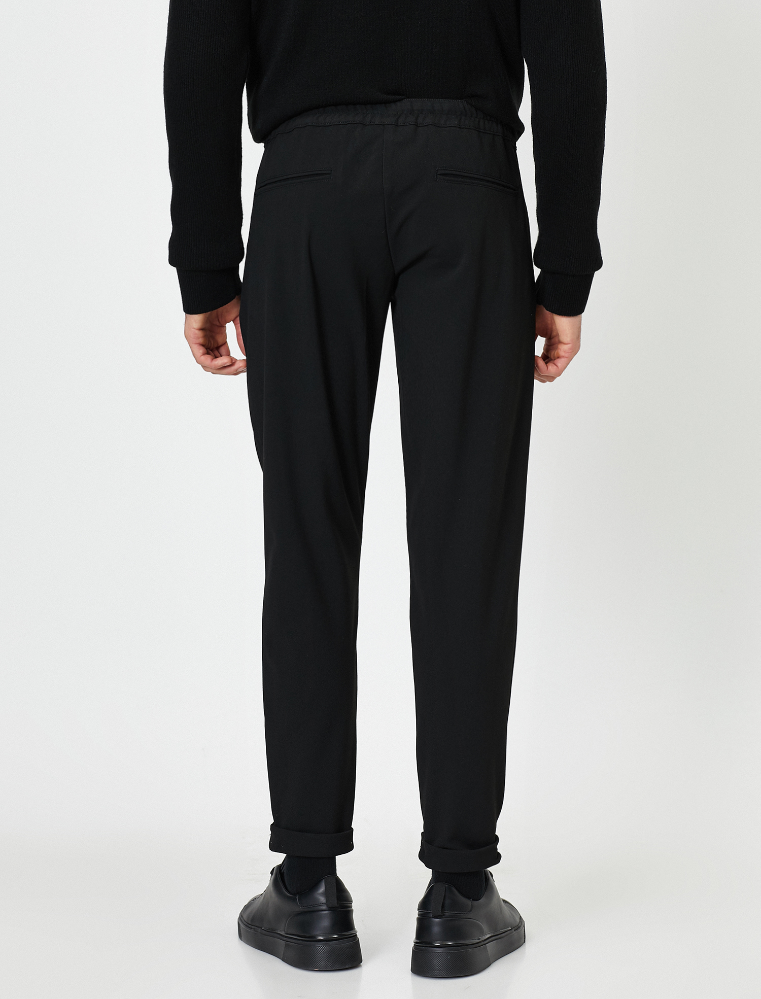   Beli Bağlamalı Lastikli Rahat Fit Pantolon