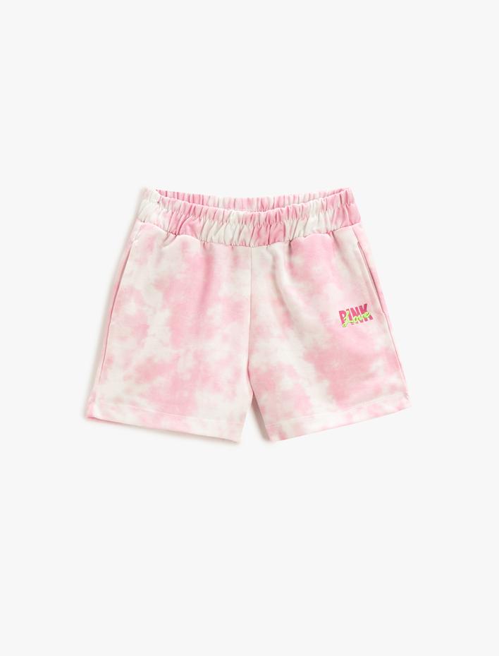 Kız Çocuk Batik Desenli Şort