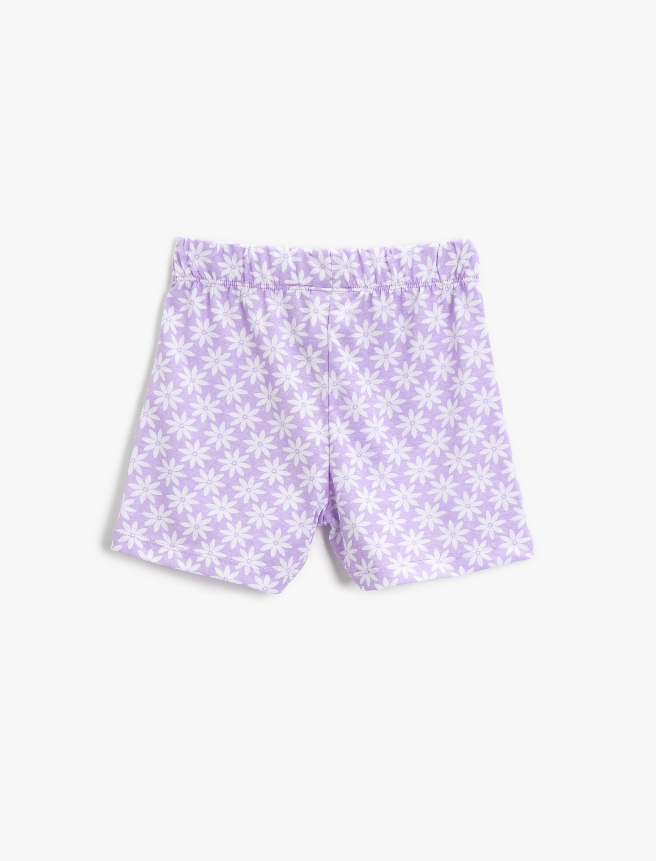  Kız Çocuk Çiçekli Şort Pamuklu