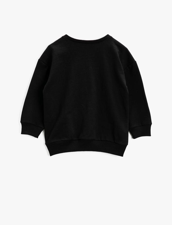 Kız Çocuk Harry Potter Lisanslı Baskılı Sweatshirt Bisiklet Yaka