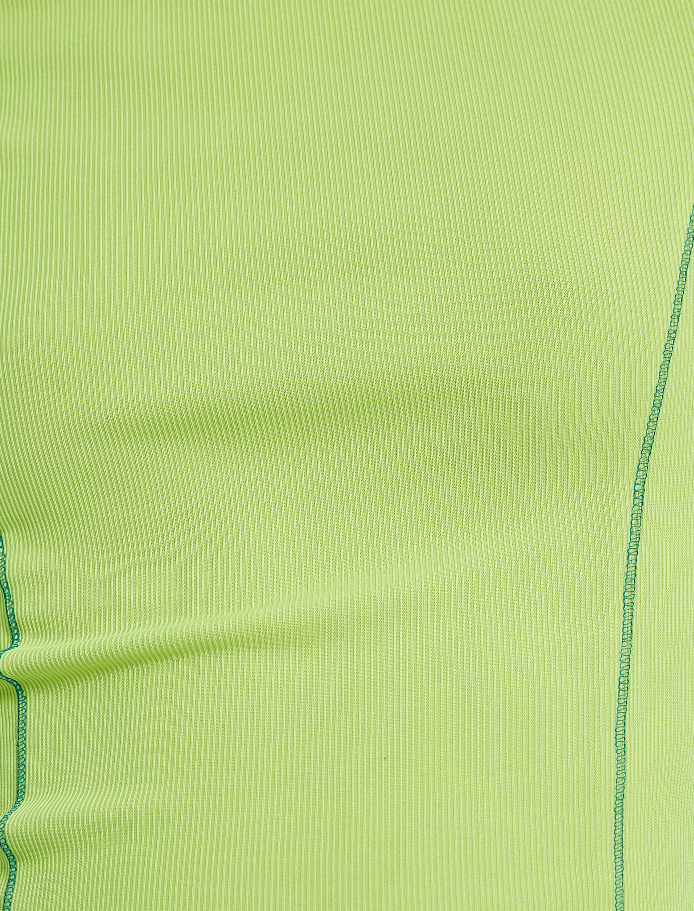   Dik Yaka Crop Tişört Kısa Kollu