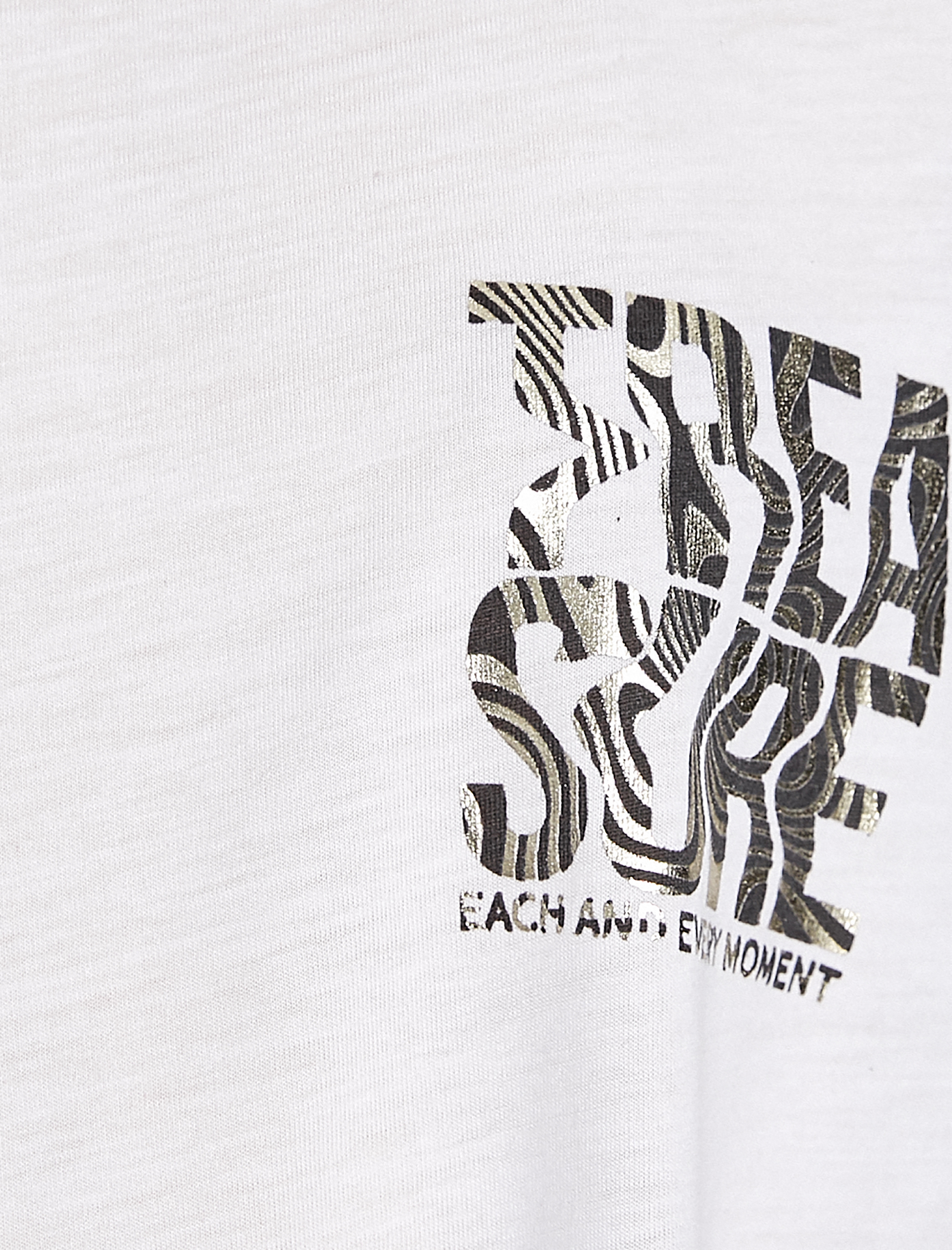   Minimal Baskılı Tişört Kısa Kollu