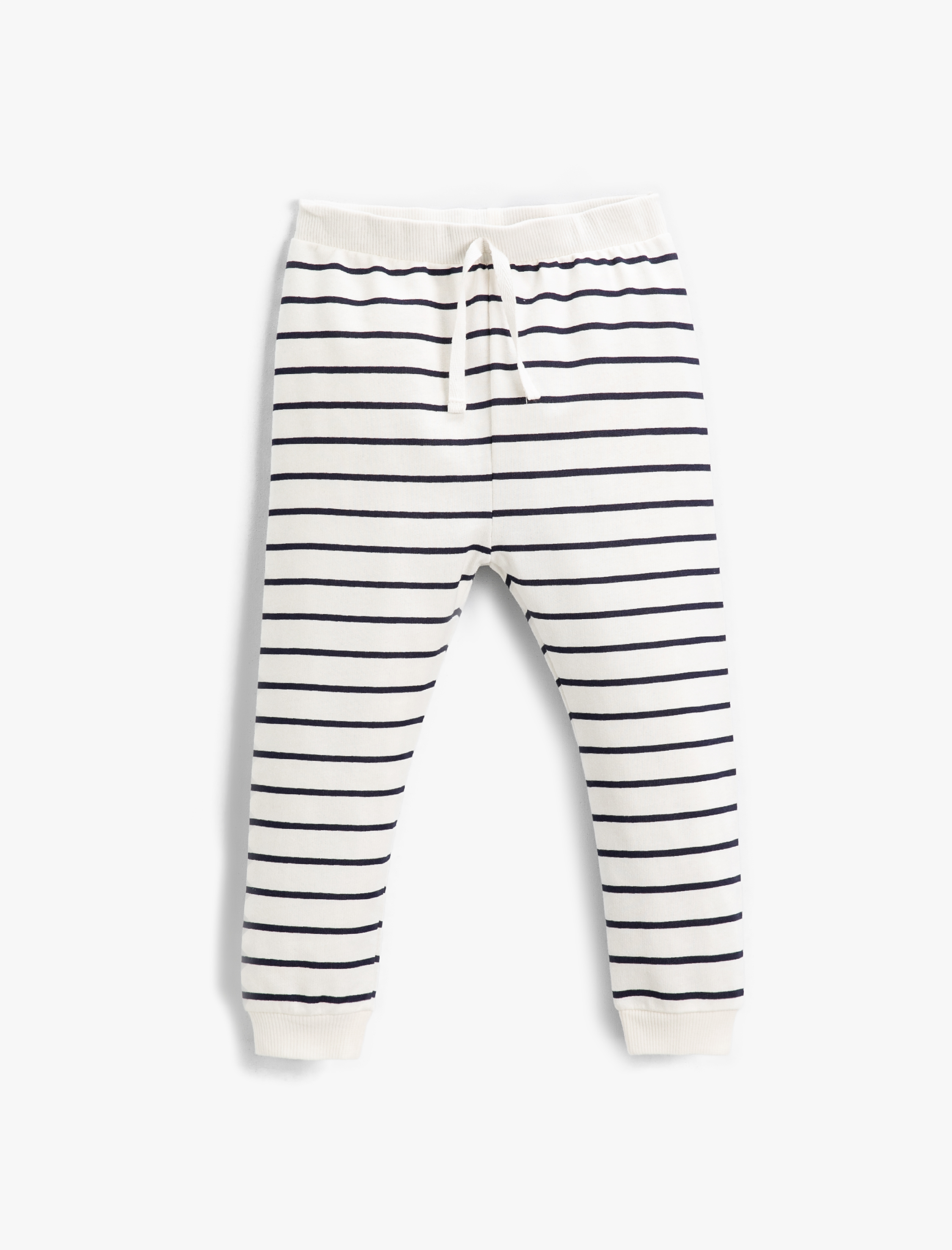  Erkek Bebek Çizgili Belden Bağlamalı Eşofman Altı Pamuklu