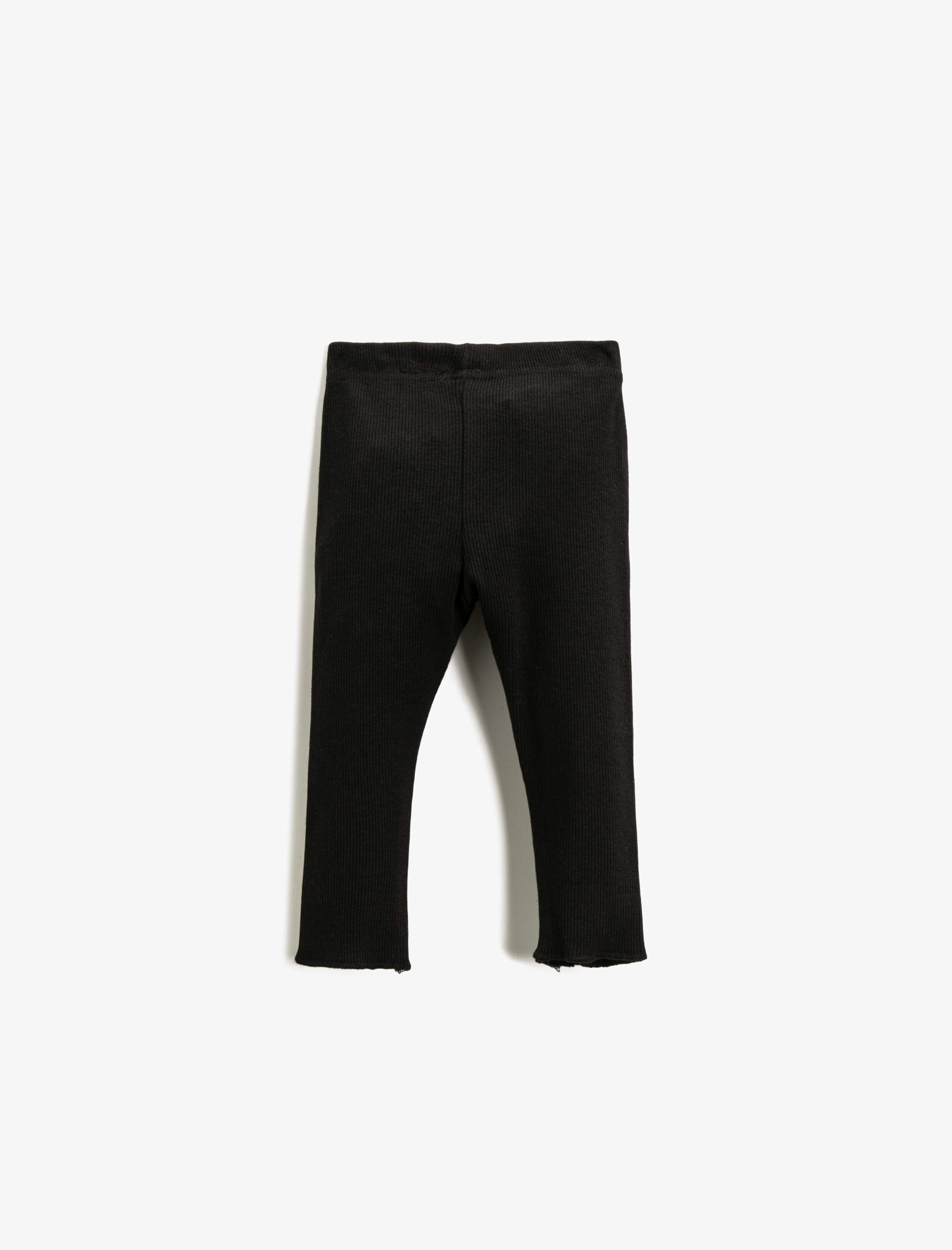  Kız Bebek Basic Ribanalı Pamuklu Tayt Beli Lastikli