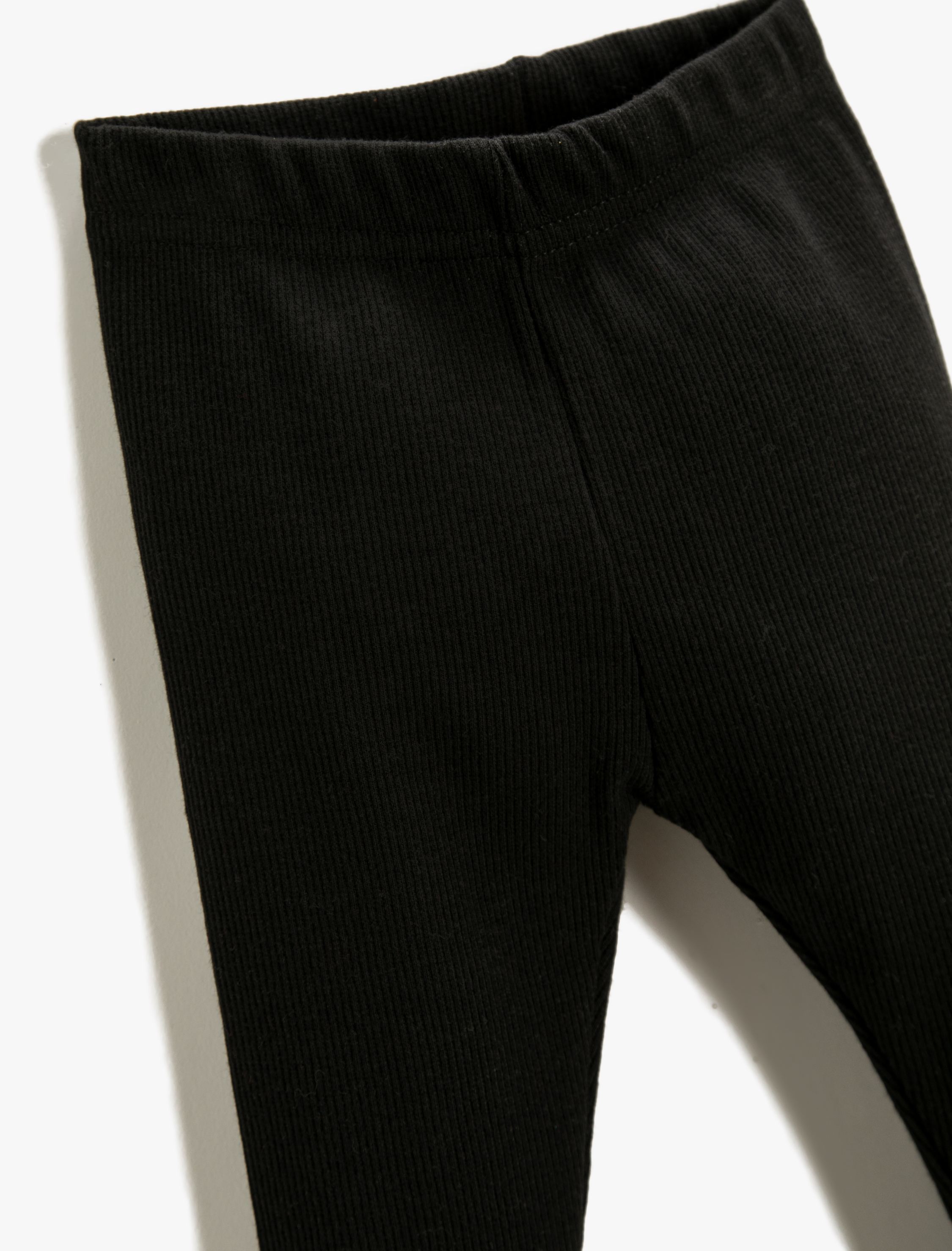  Kız Bebek Basic Ribanalı Pamuklu Tayt Beli Lastikli