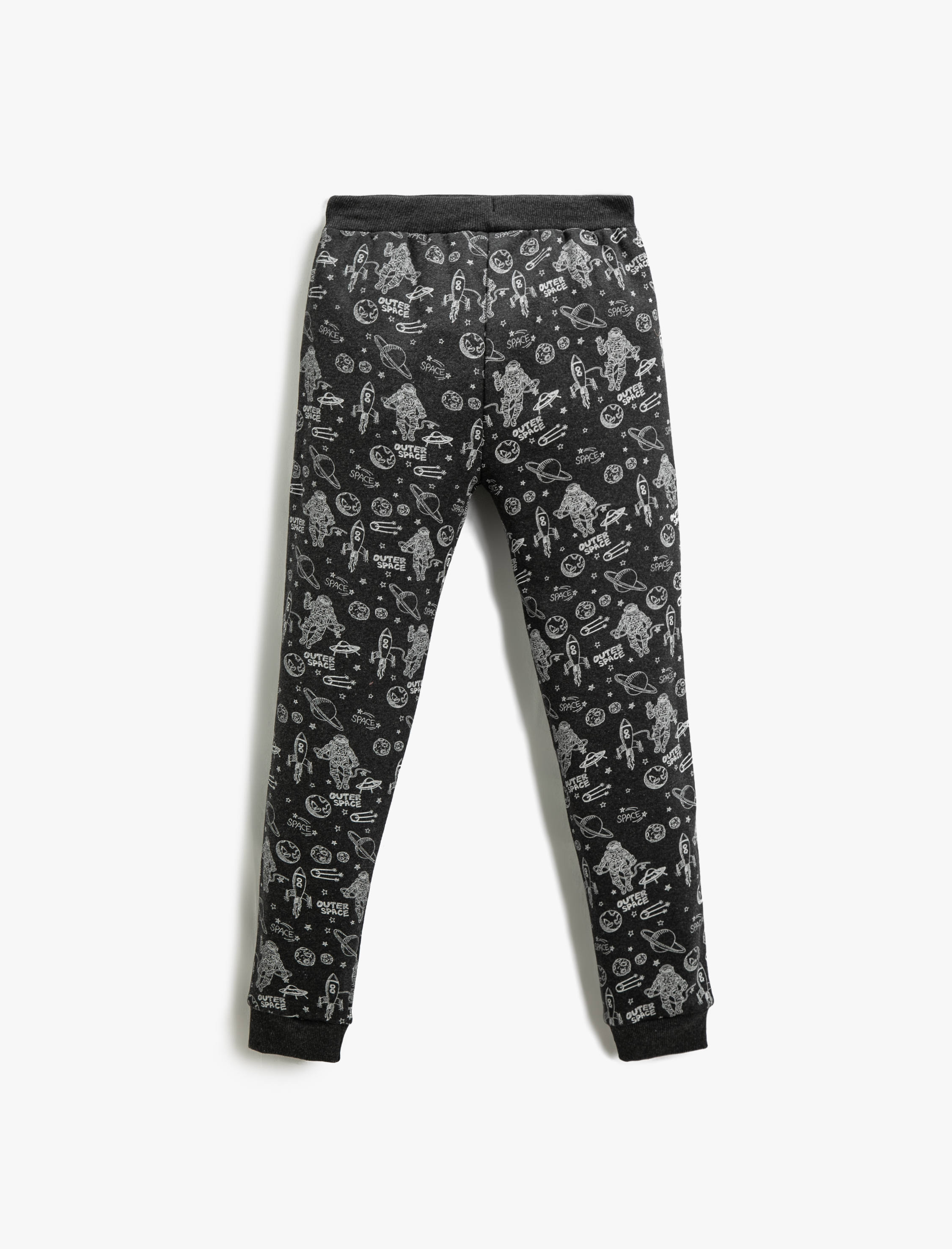  Erkek Çocuk Baskılı Jogger Eşofman Altı Beli Lastikli