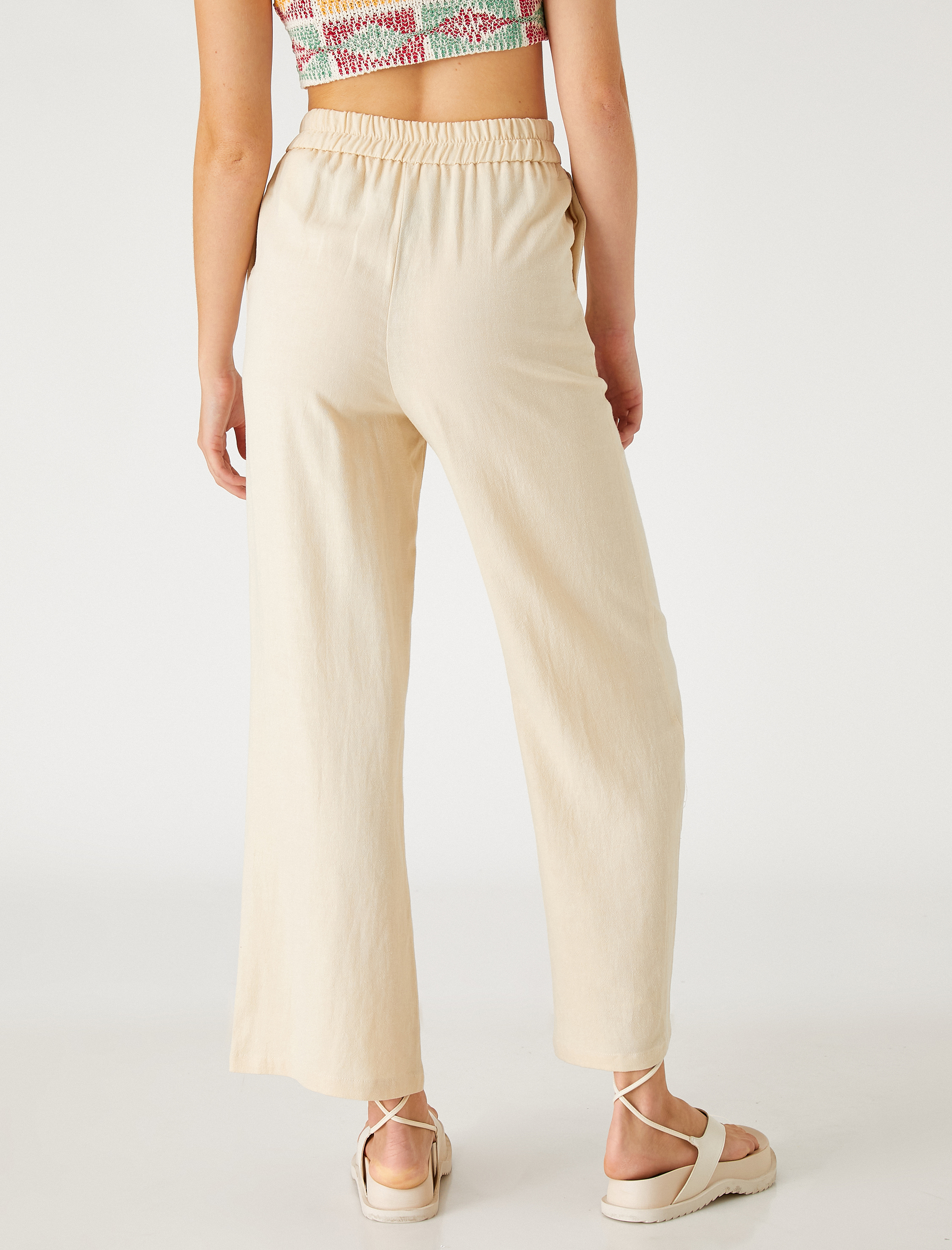   Bol Paça Keten Pantolon