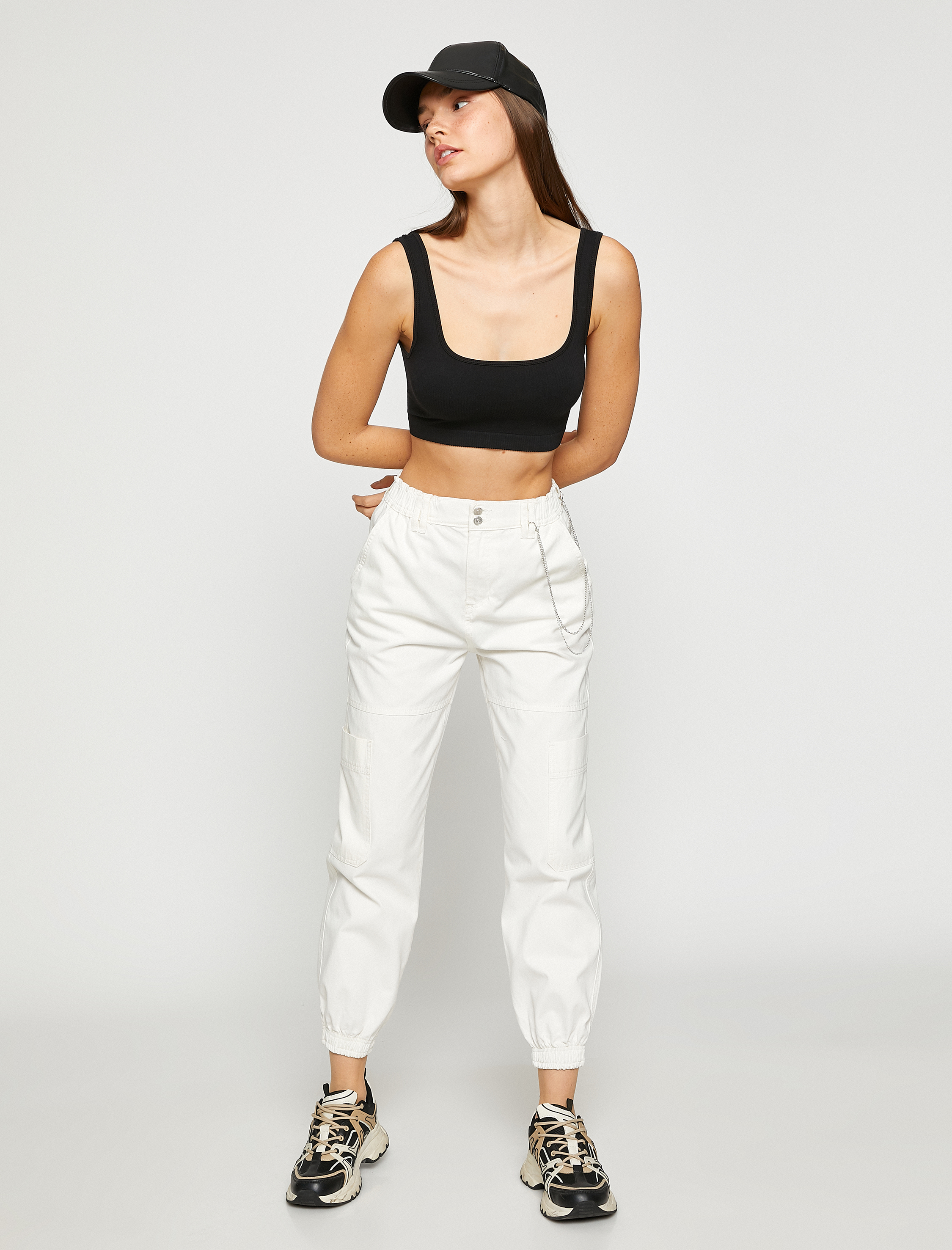   Jogger Pantolon Zincir Detaylı