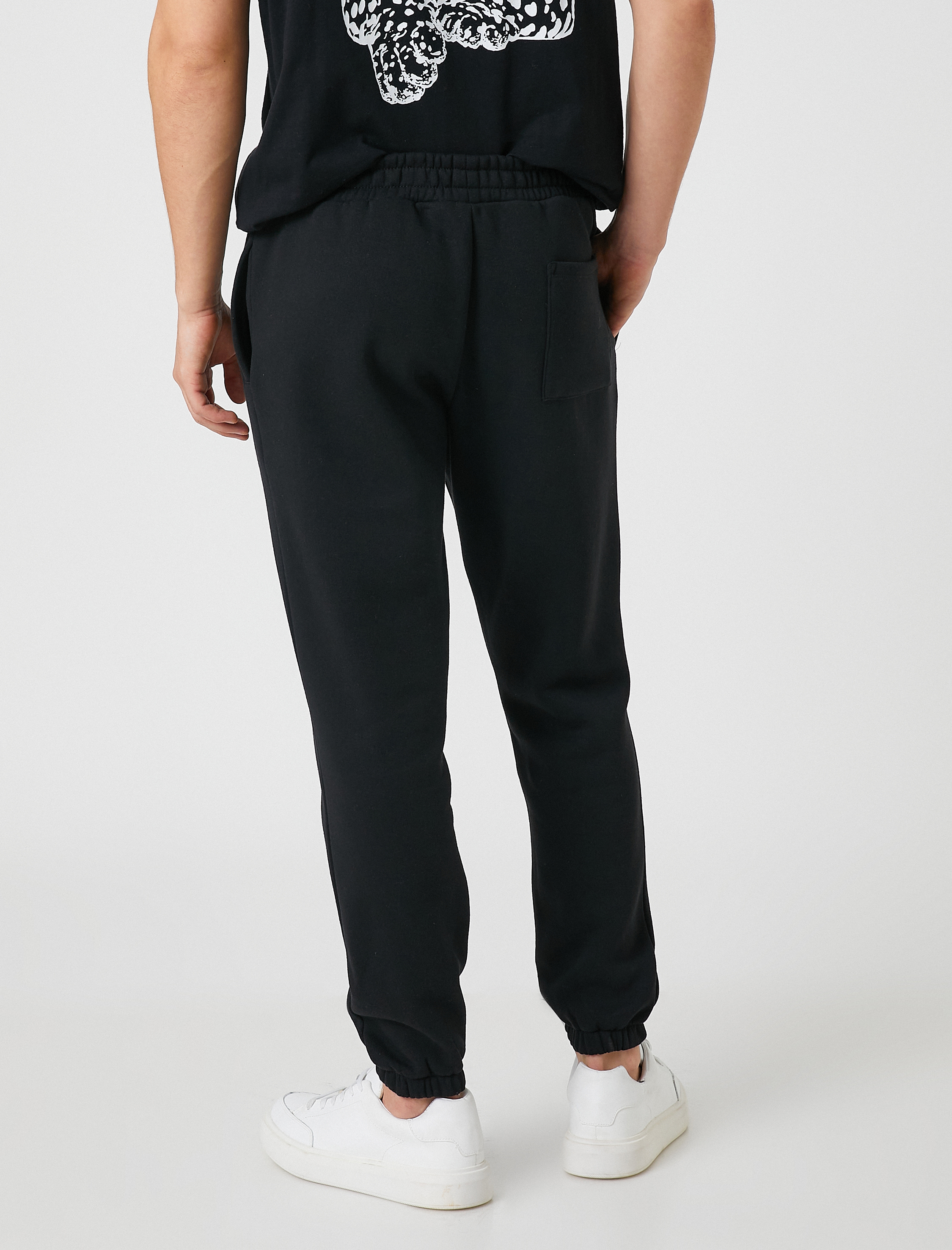   Jogger Eşofman Altı Dikiş Detaylı Beli Bağcıklı Cepli