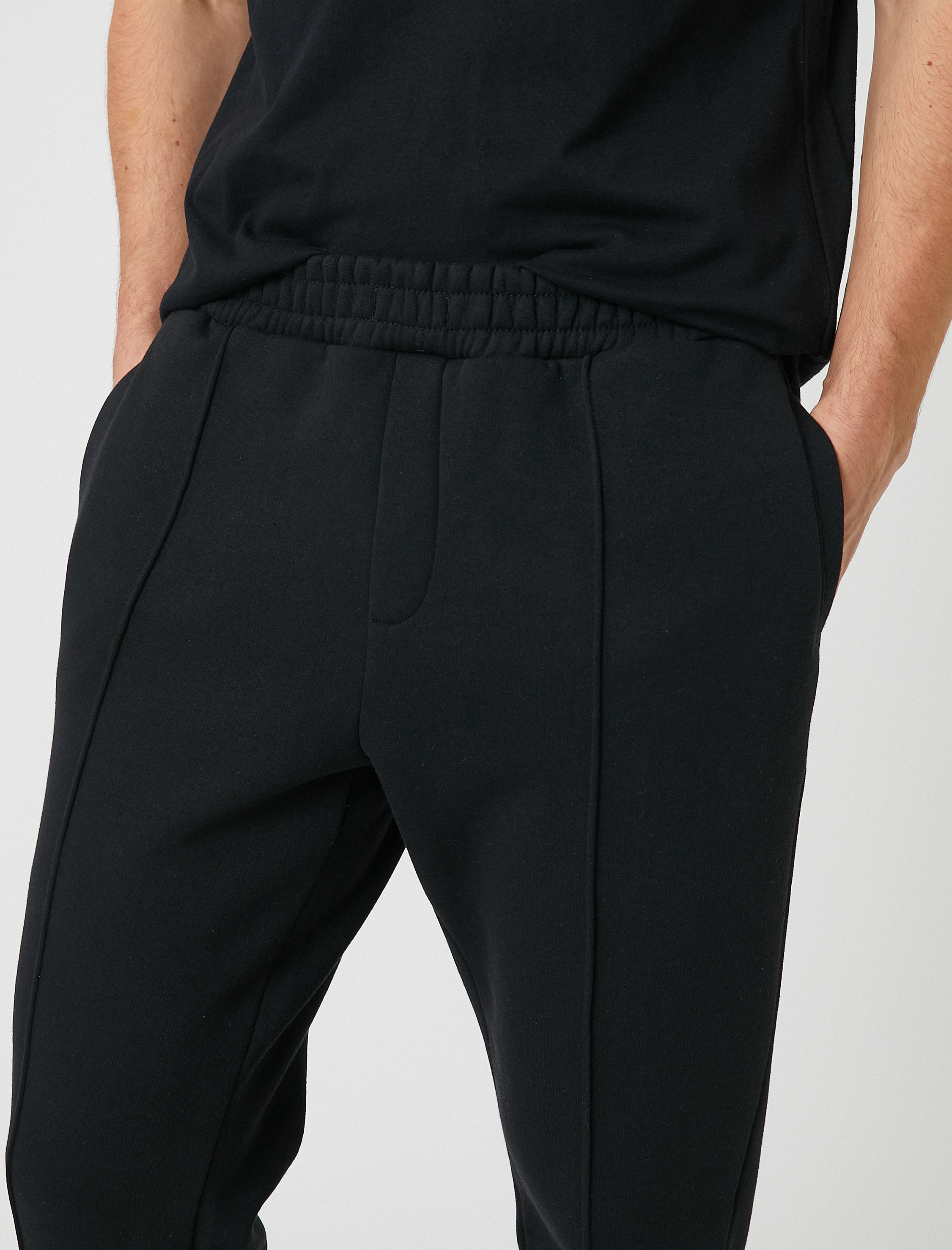   Jogger Eşofman Altı Dikiş Detaylı Beli Bağcıklı Cepli