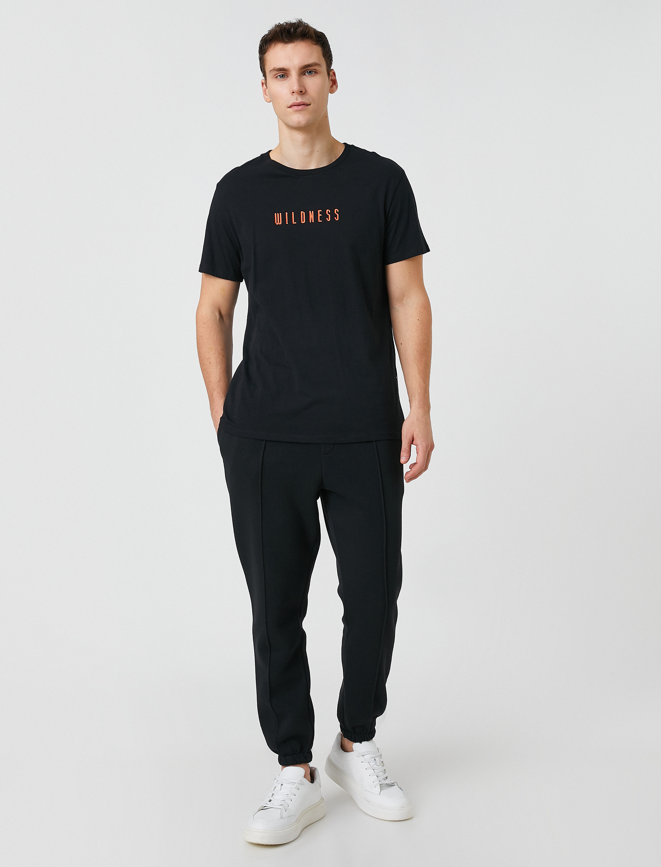   Jogger Eşofman Altı Dikiş Detaylı Beli Bağcıklı Cepli