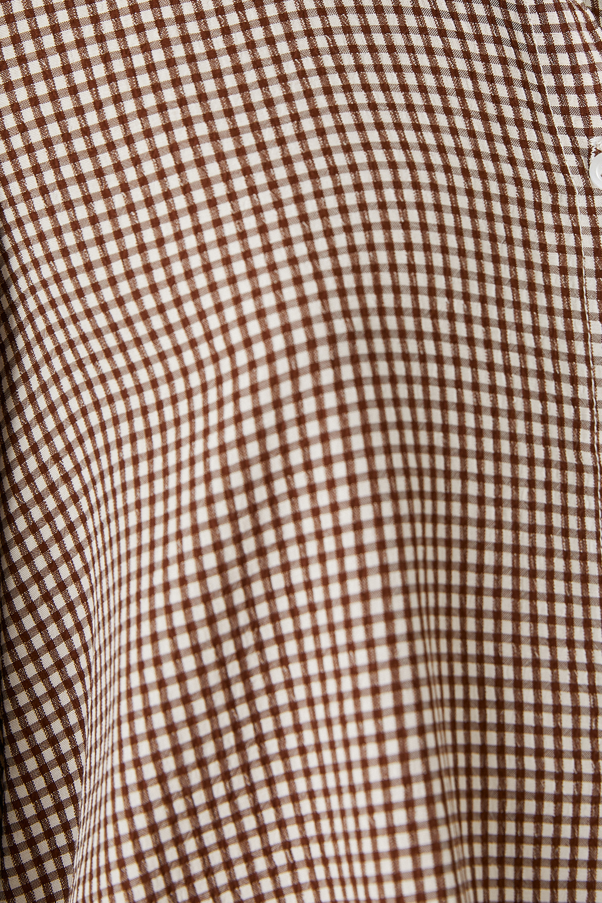   Oversize Gömlek Viskon Balon Kollu Pötikareli Düğmeli