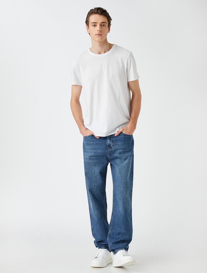  Loose Fit Jean Pantolon Pamuklu - Steve Jean