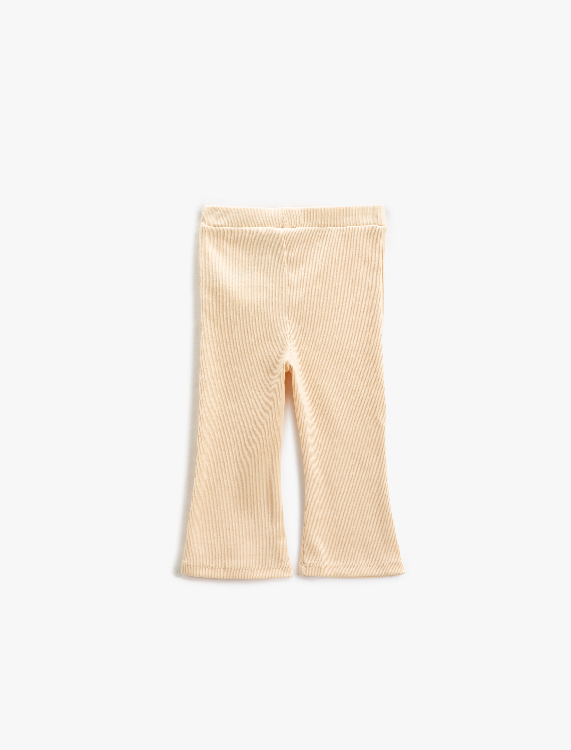 Kız Bebek İspanyol Paça Tayt Fitilli Tek Cep Detaylı Beli Lastikli