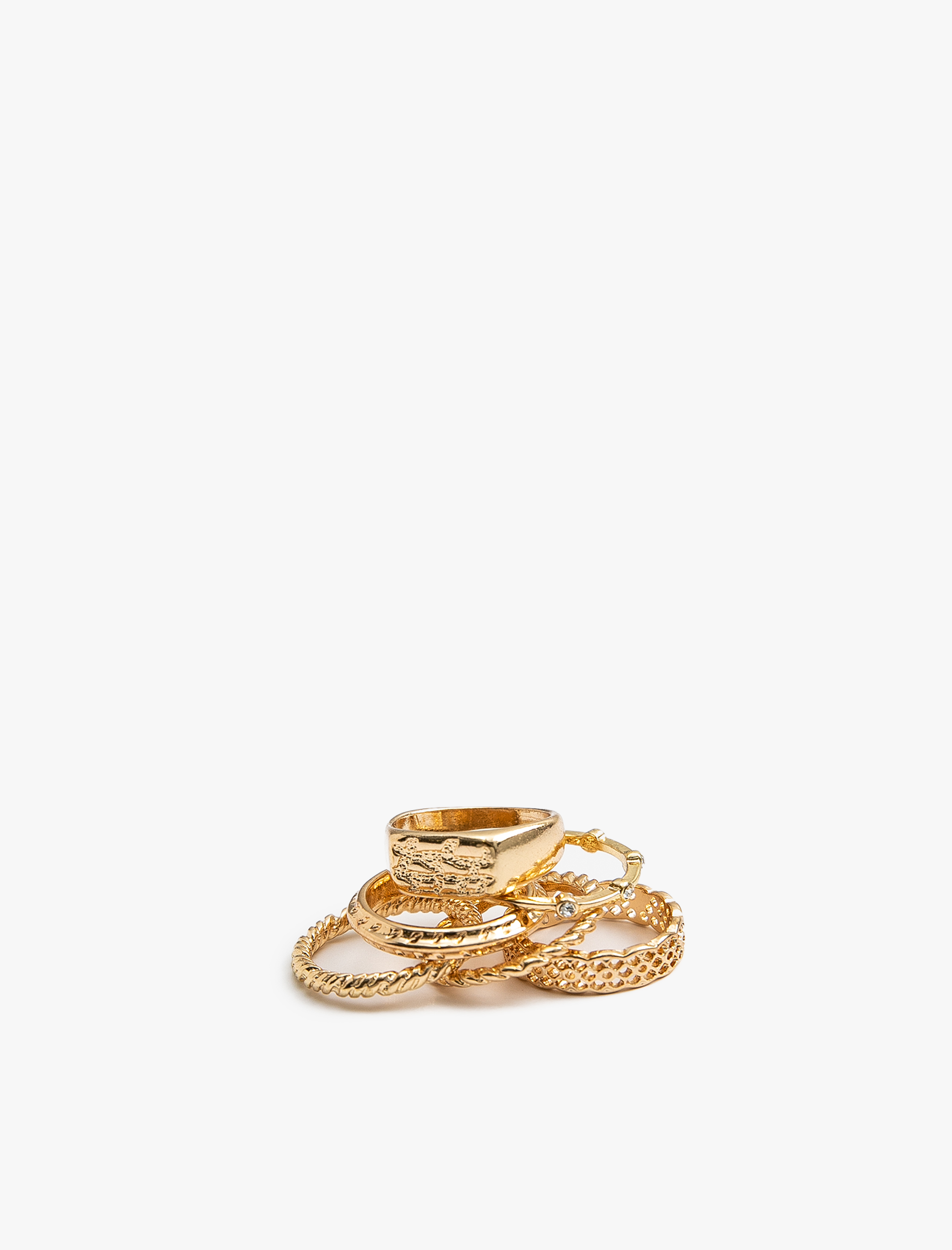  Kadın 6'lı Yüzük Seti Farklı Şekillerde