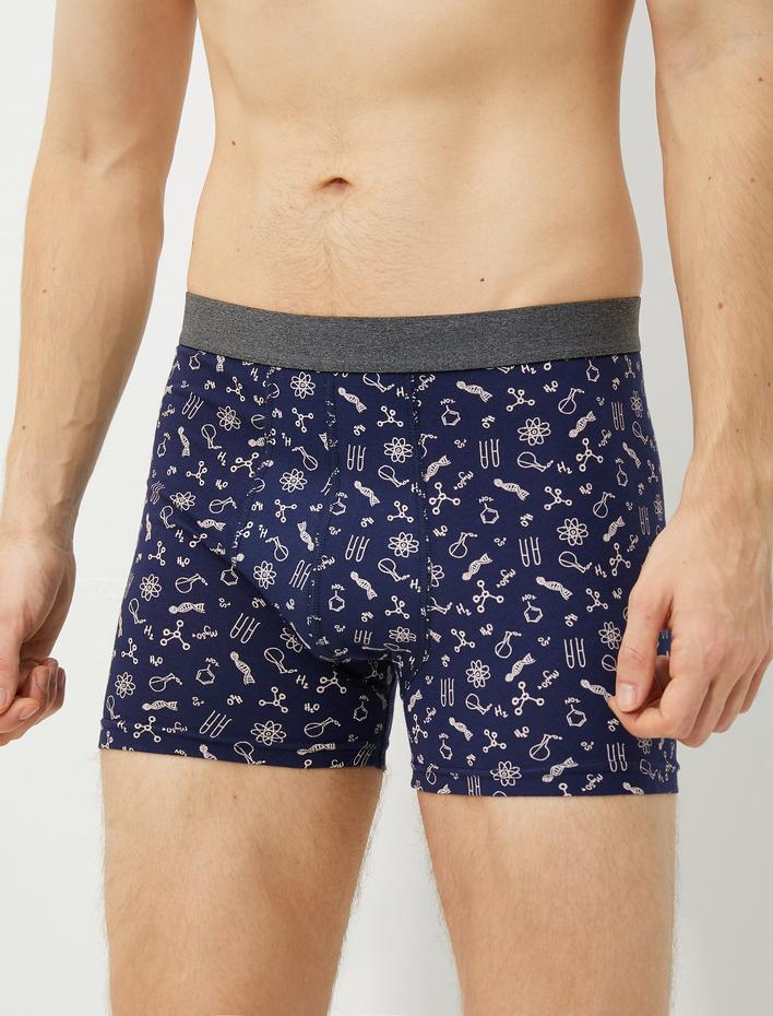  3'lü Boxer Seti Slogan Baskılı