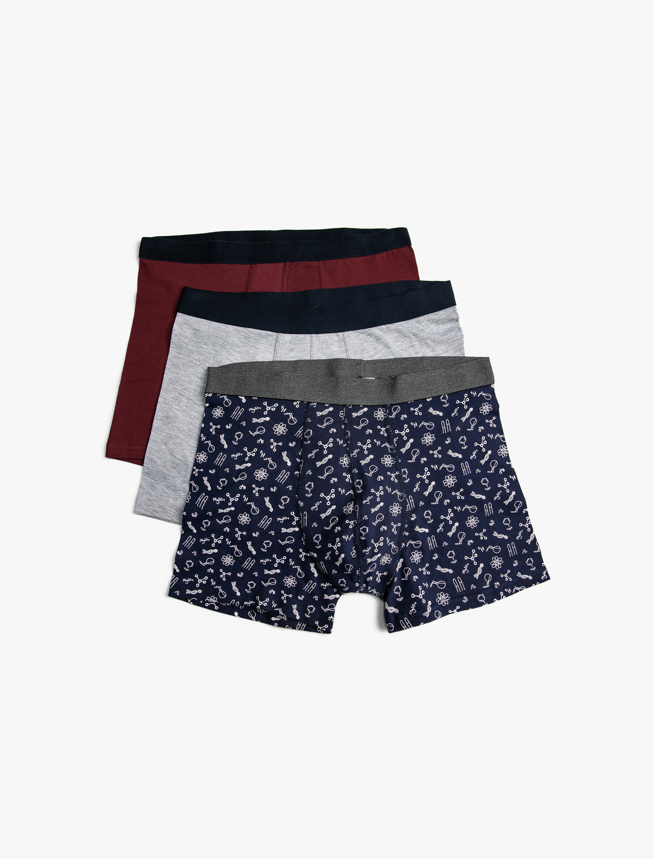   3'lü Boxer Seti Slogan Baskılı