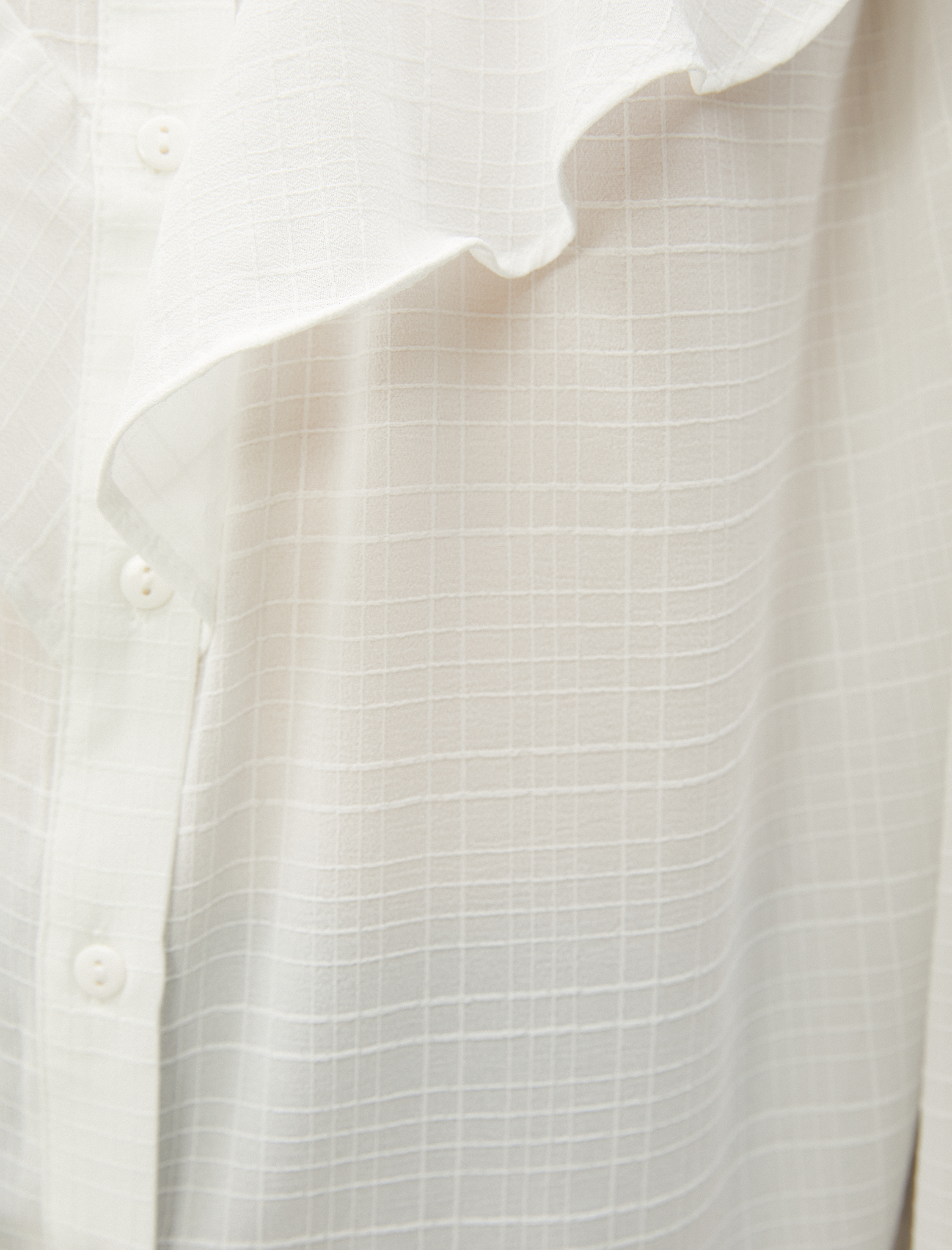   Volanlı Gömlek Uzun Kollu