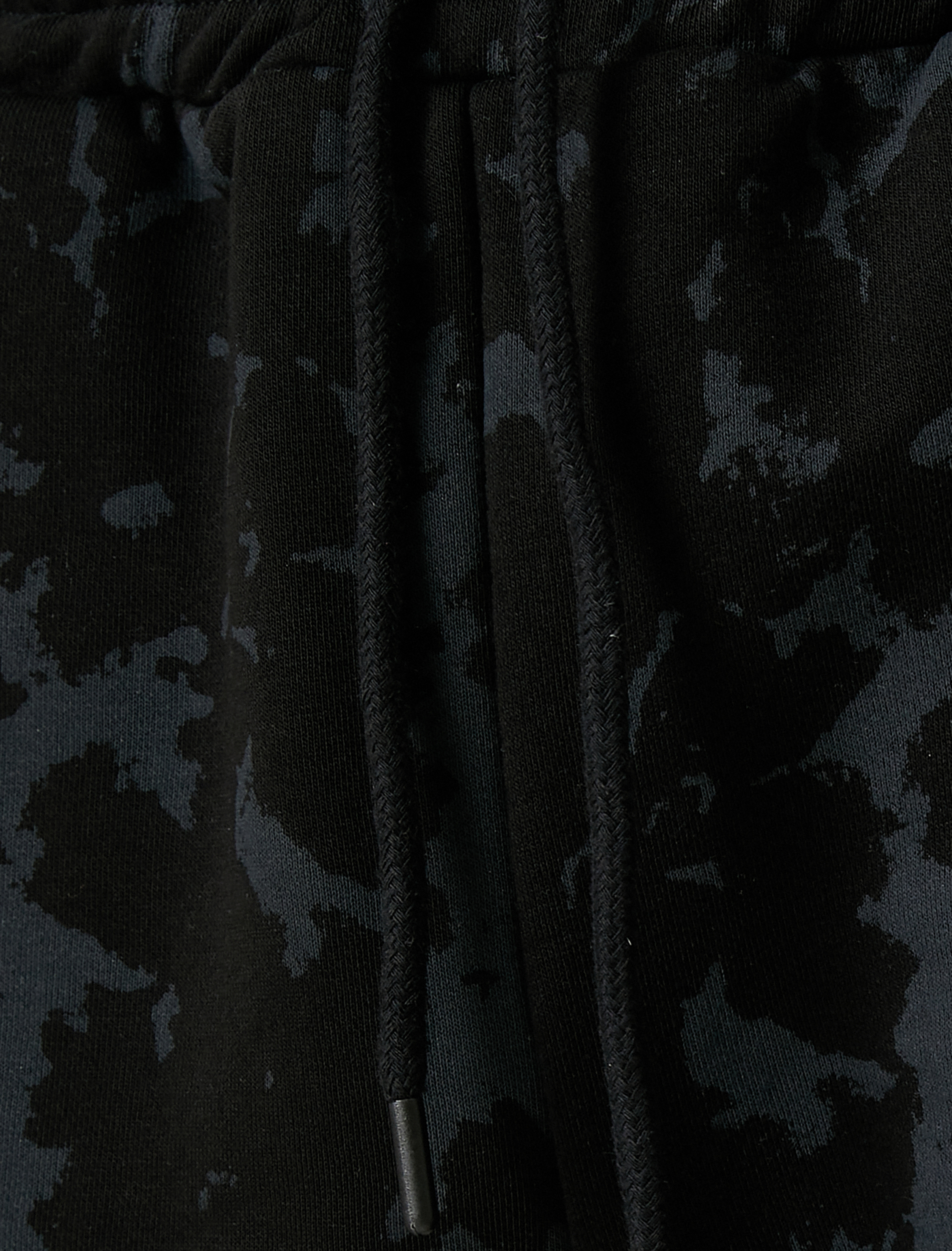   Kamuflaj Baskılı Şort Beli Bağcıklı Cepli Pamuklu