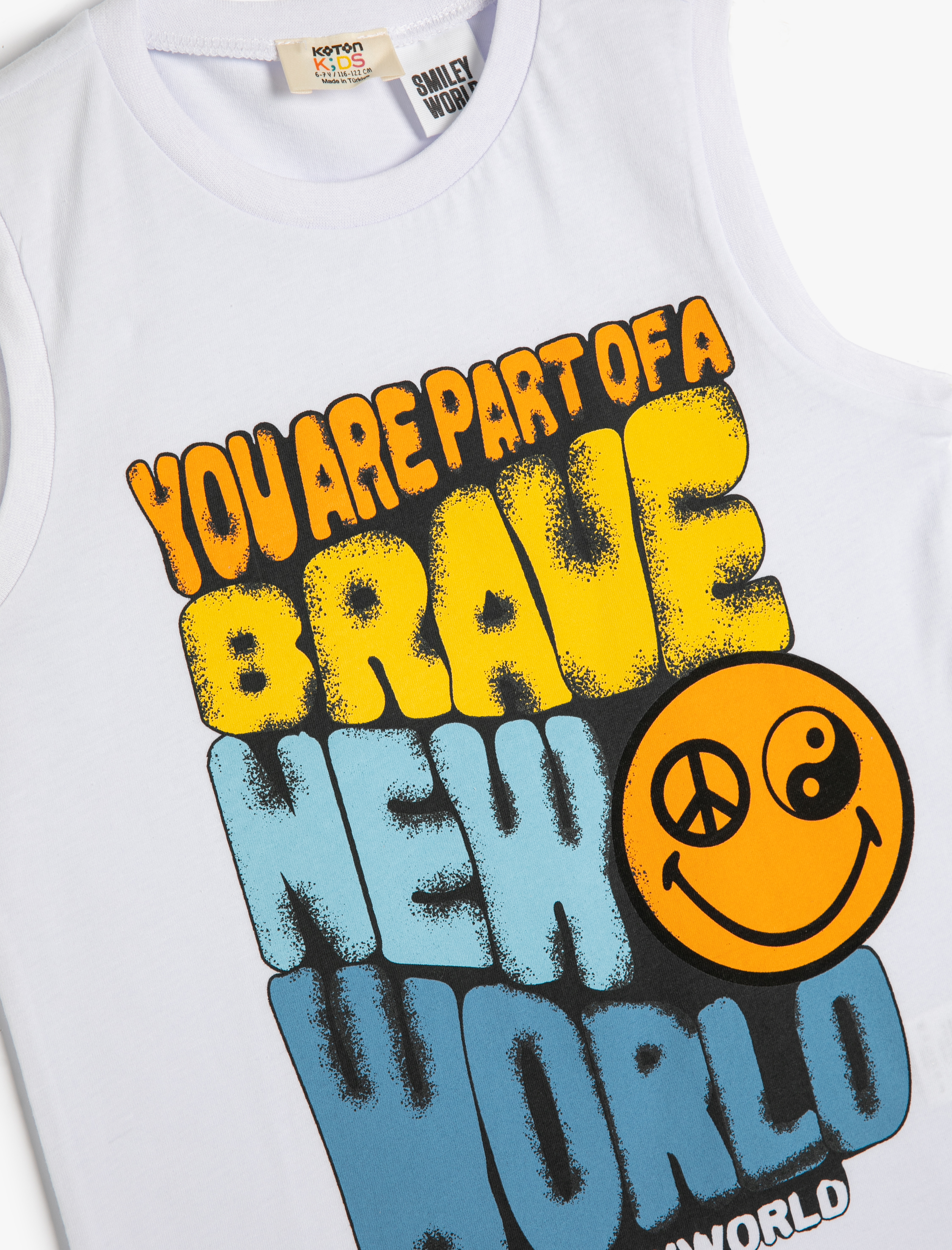 Erkek Çocuk SmileyWorld® Atlet Lisanslı Pamuklu