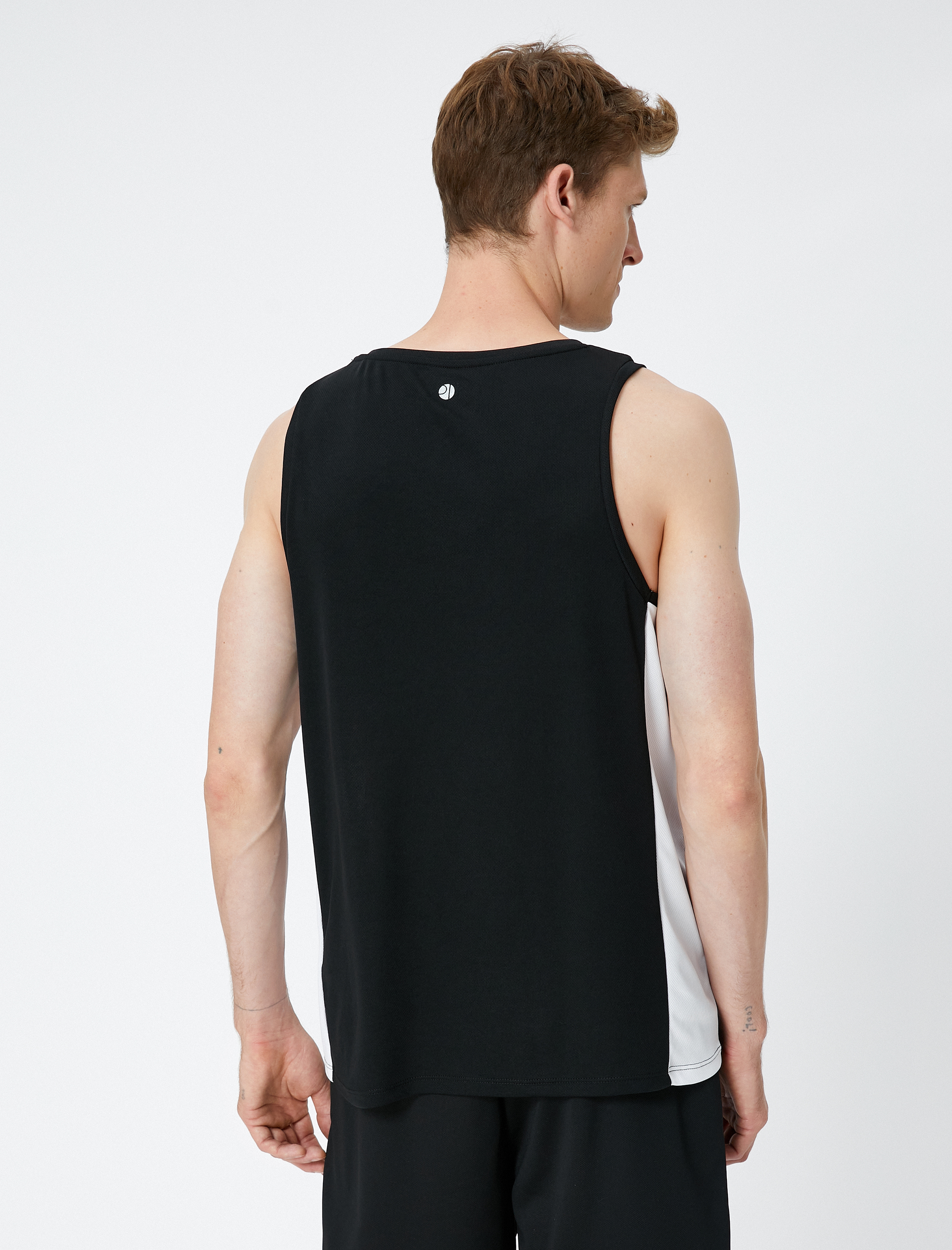   Sporcu Atleti Kolej Baskılı Kolsuz Bisiklet Yaka