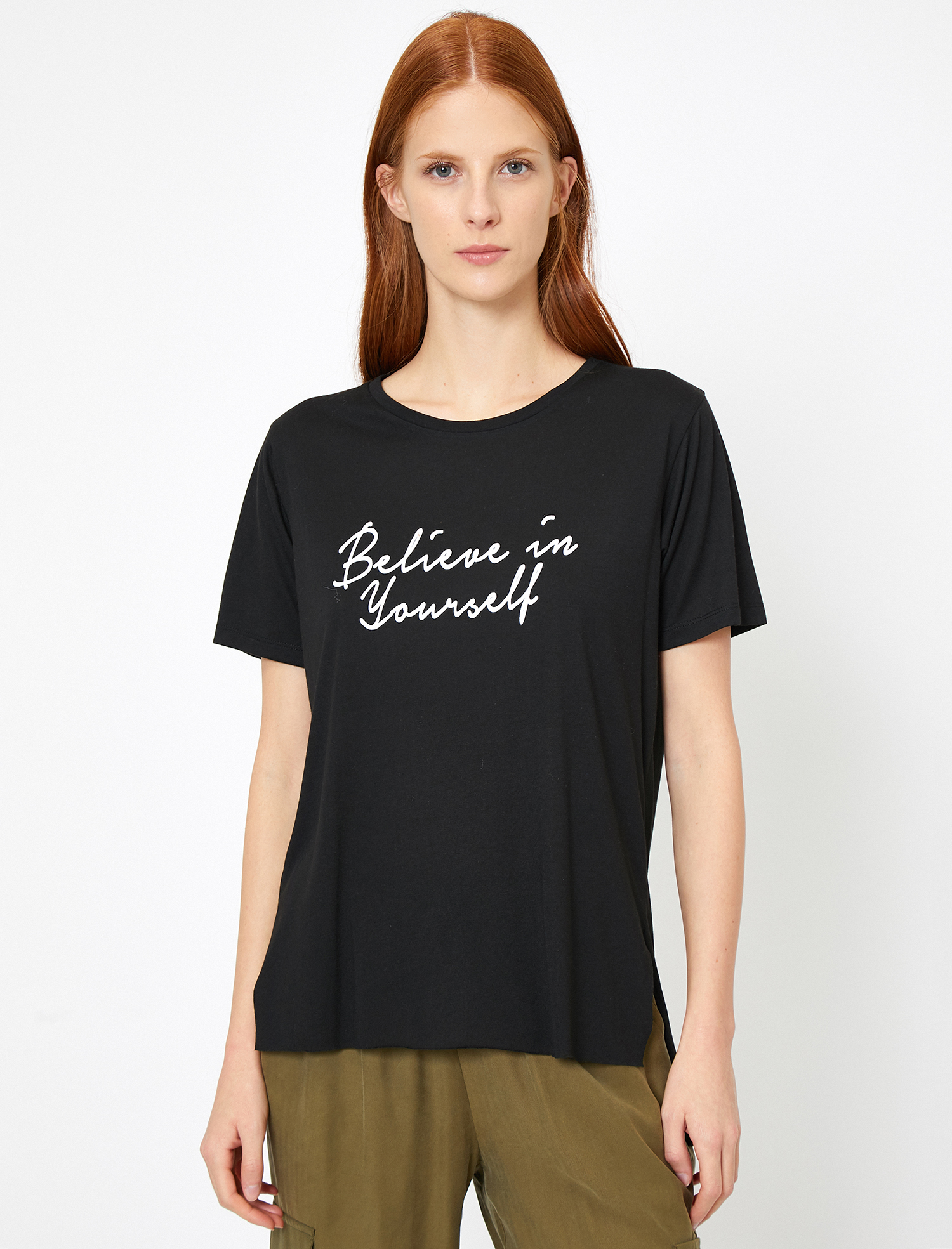   Kısa Kollu Baskılı Tişört