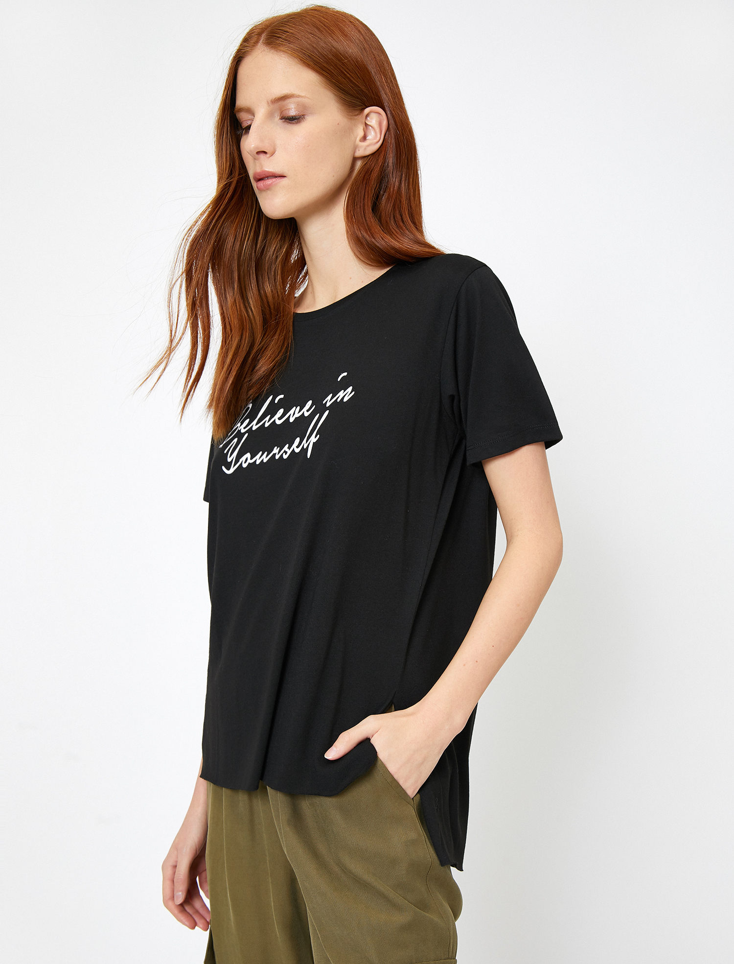   Kısa Kollu Baskılı Tişört