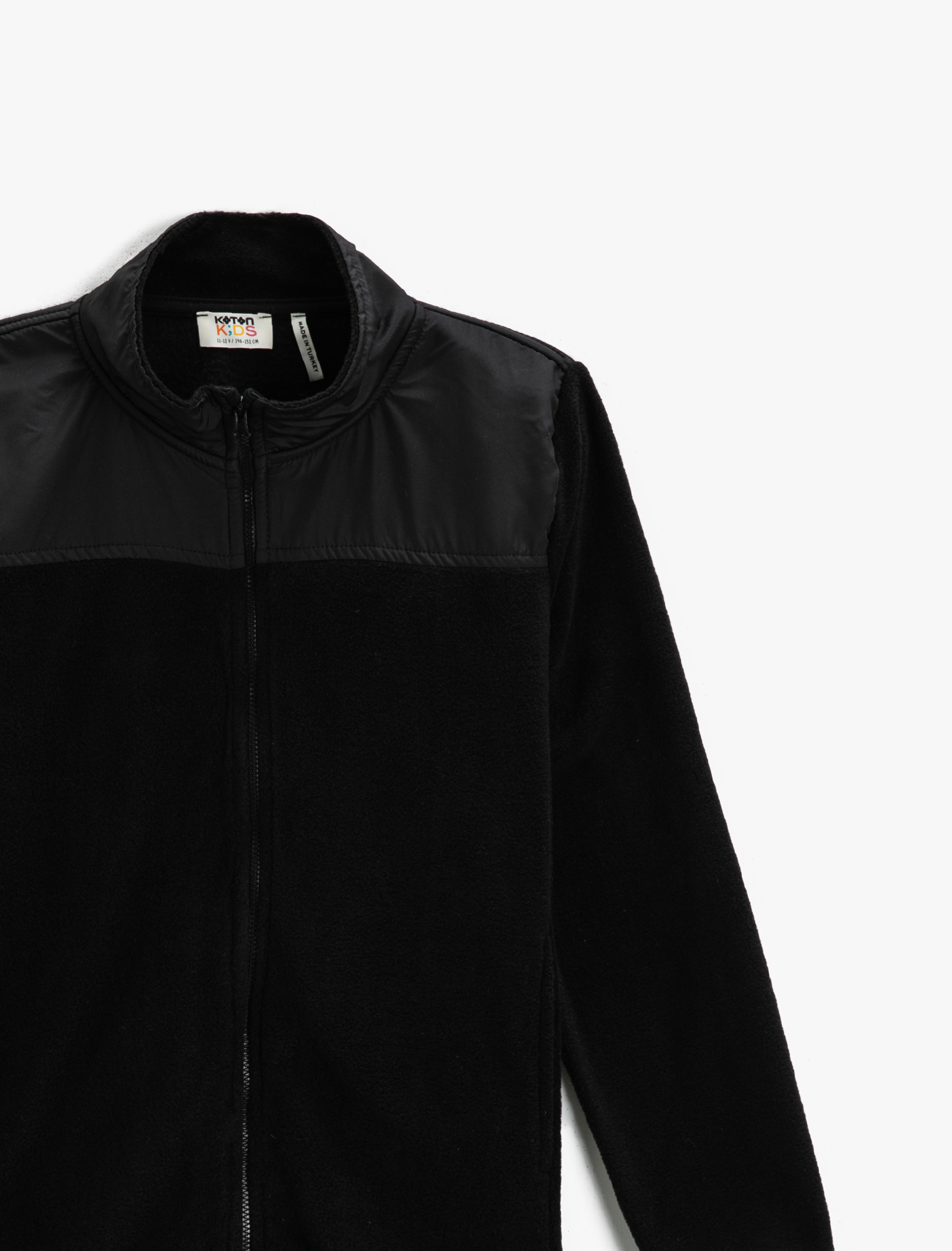  Erkek Çocuk Basic Polar Fermuarlı Hırka Dik Yaka