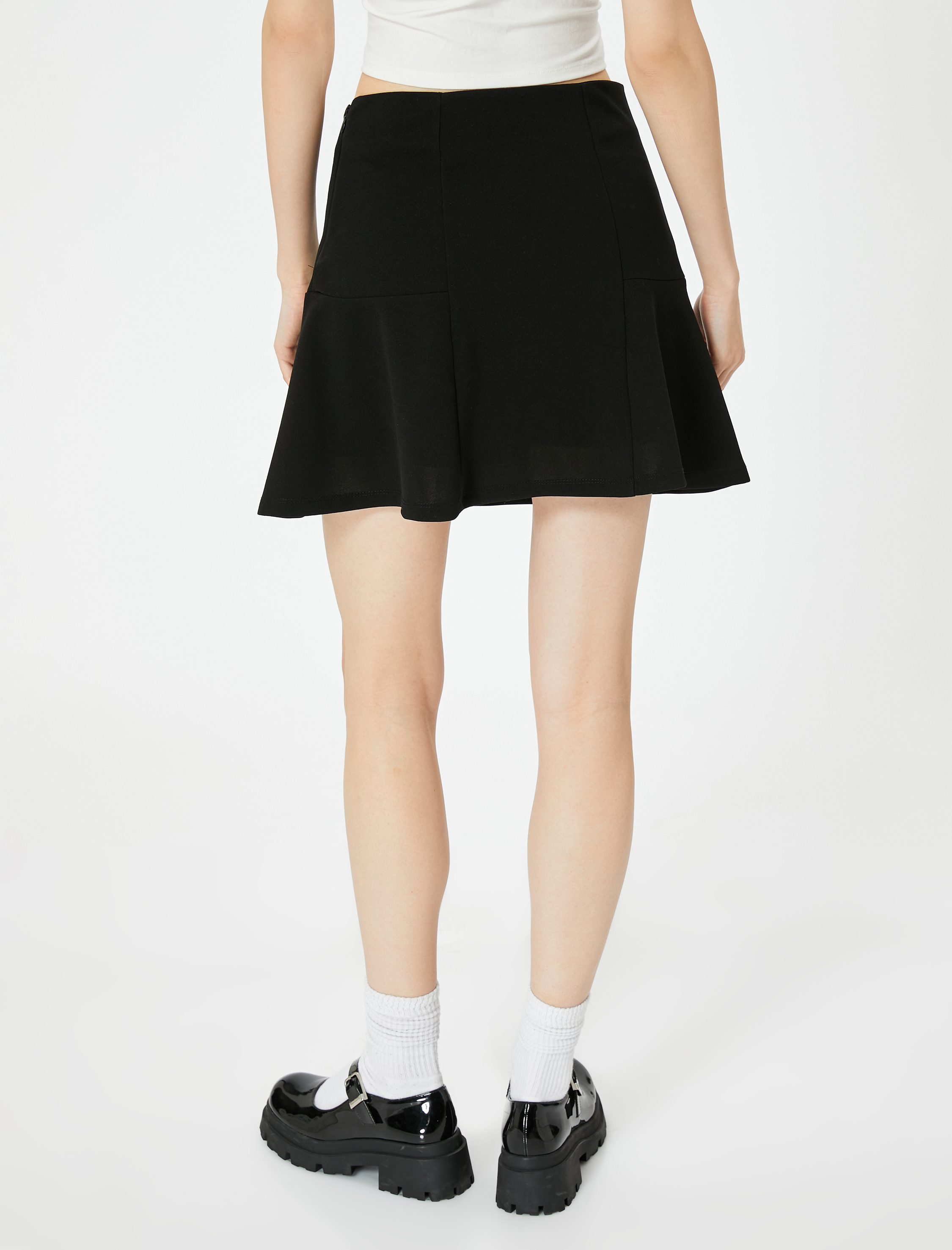   Mini Şort Etek Rahat Kalıp Standart Bel