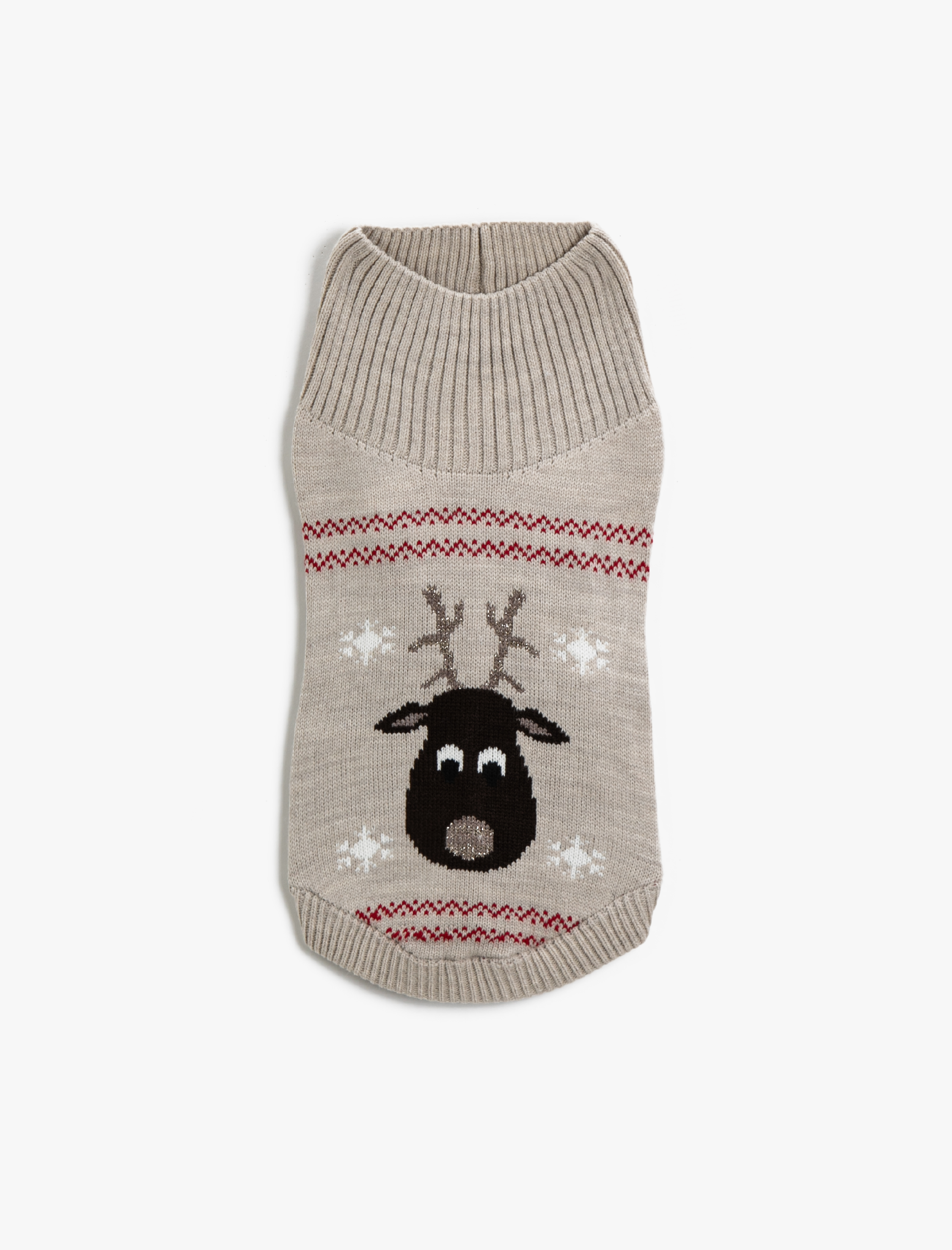   Desenli Köpek Triko Kazak