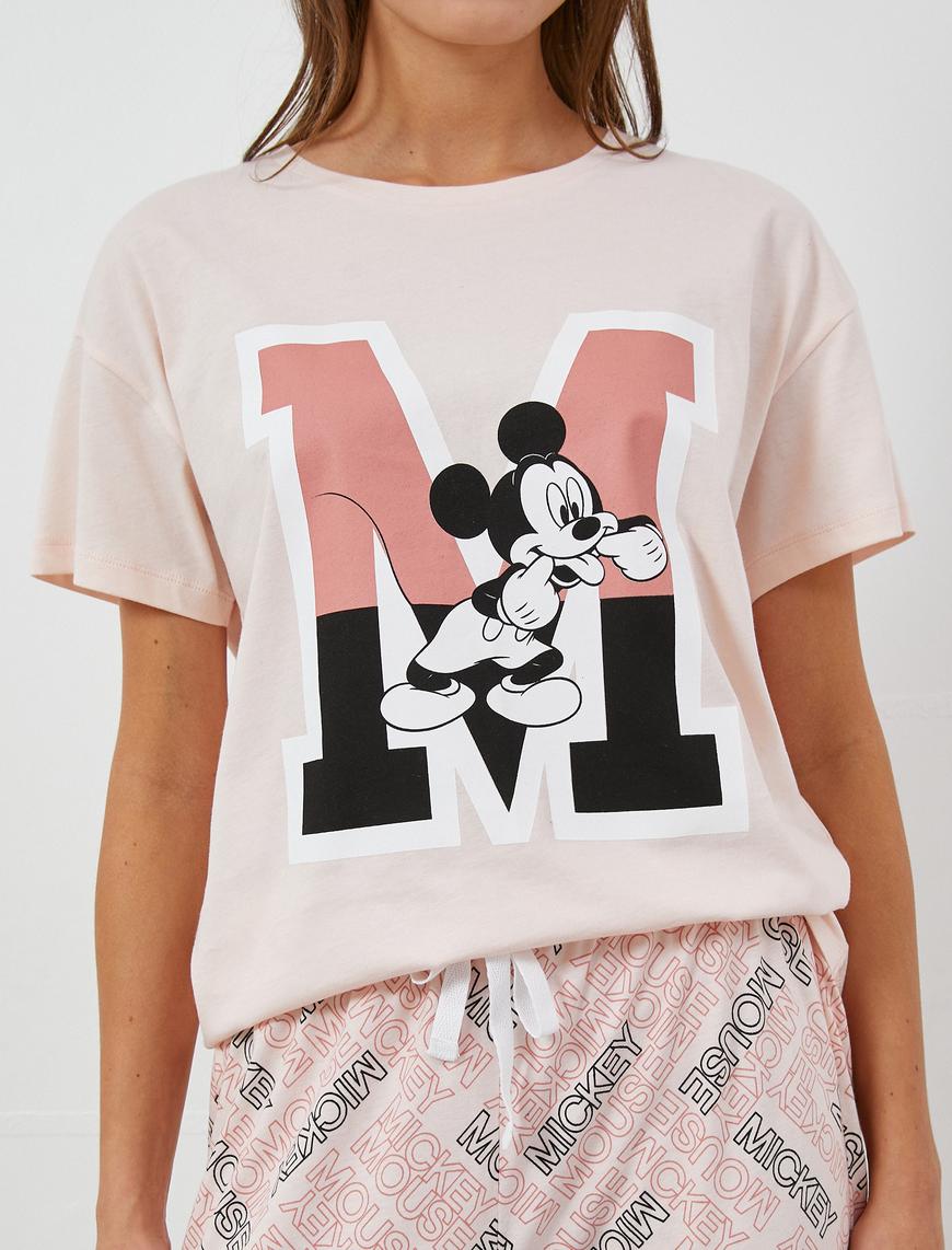   Mickey Mouse Baskılı Pijama  Takımı