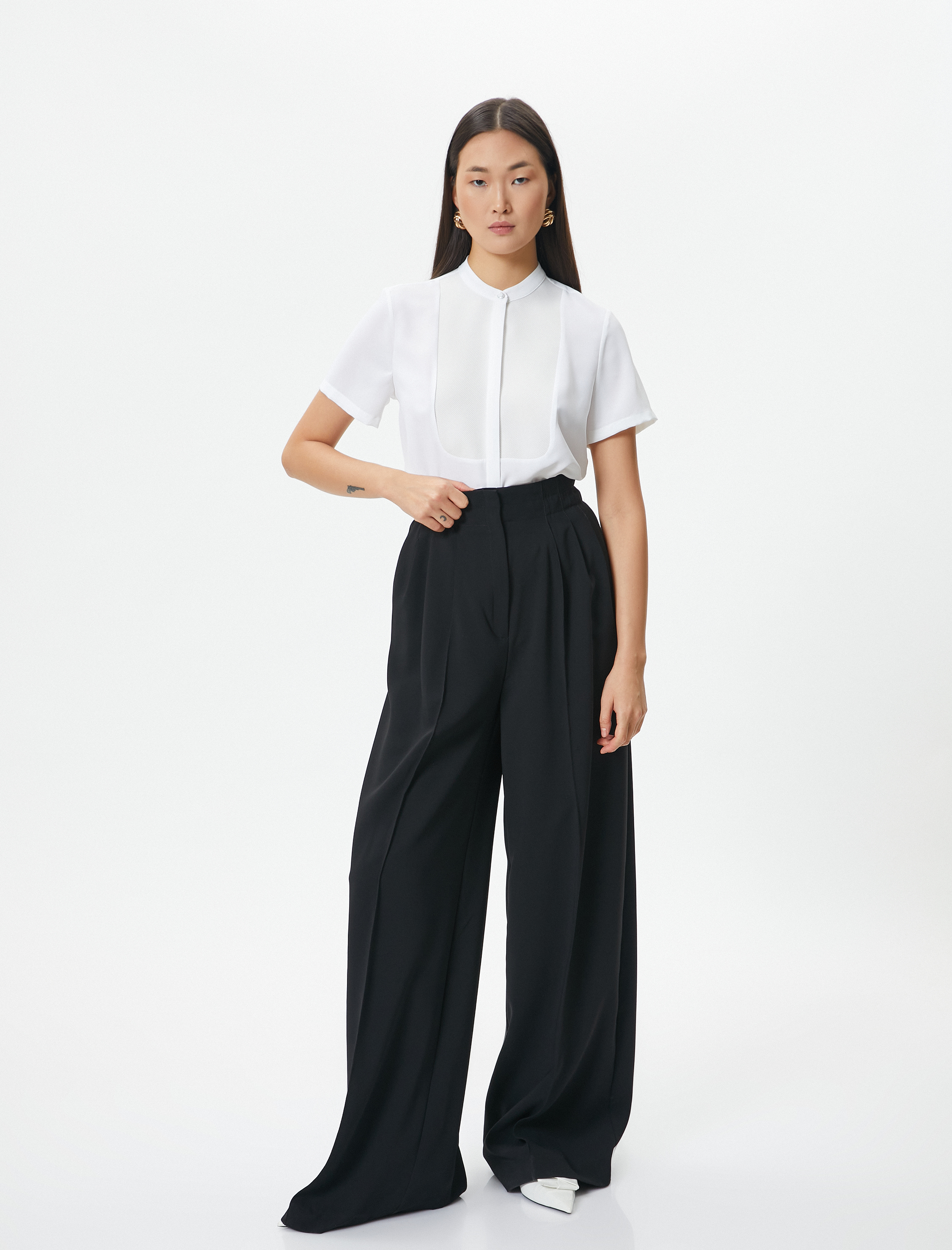 Hakim Yaka Gömlek Kısa Kollu Robalı