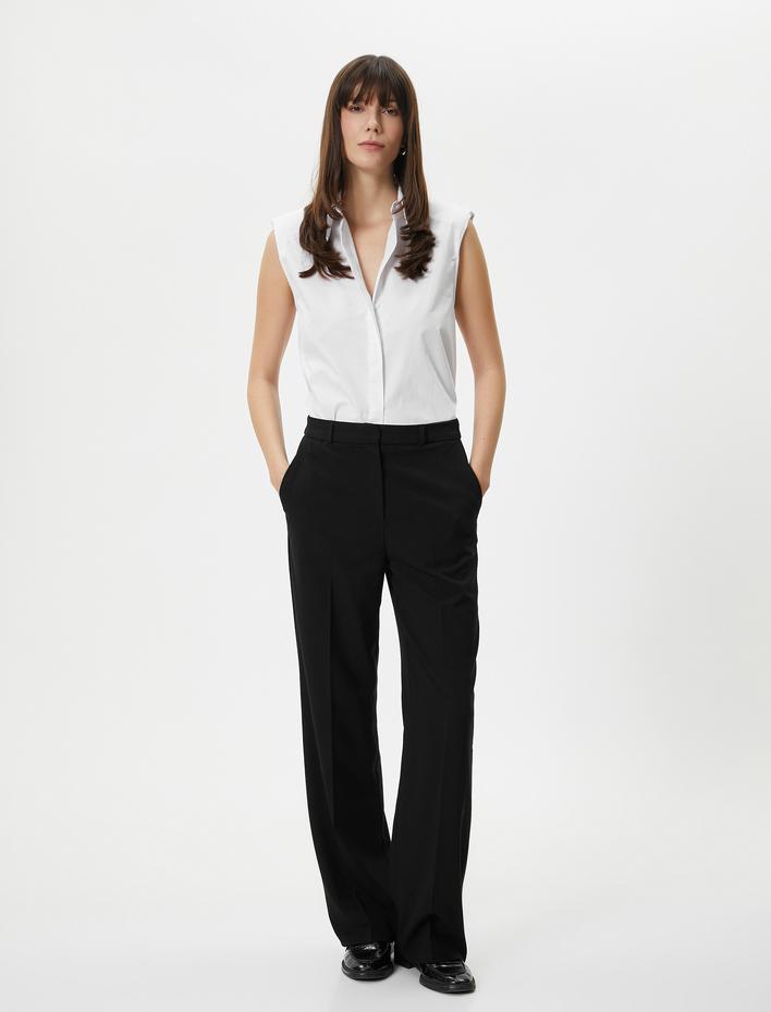  Kolsuz Gömlek Düğmeli Vatkalı Klasik Yaka