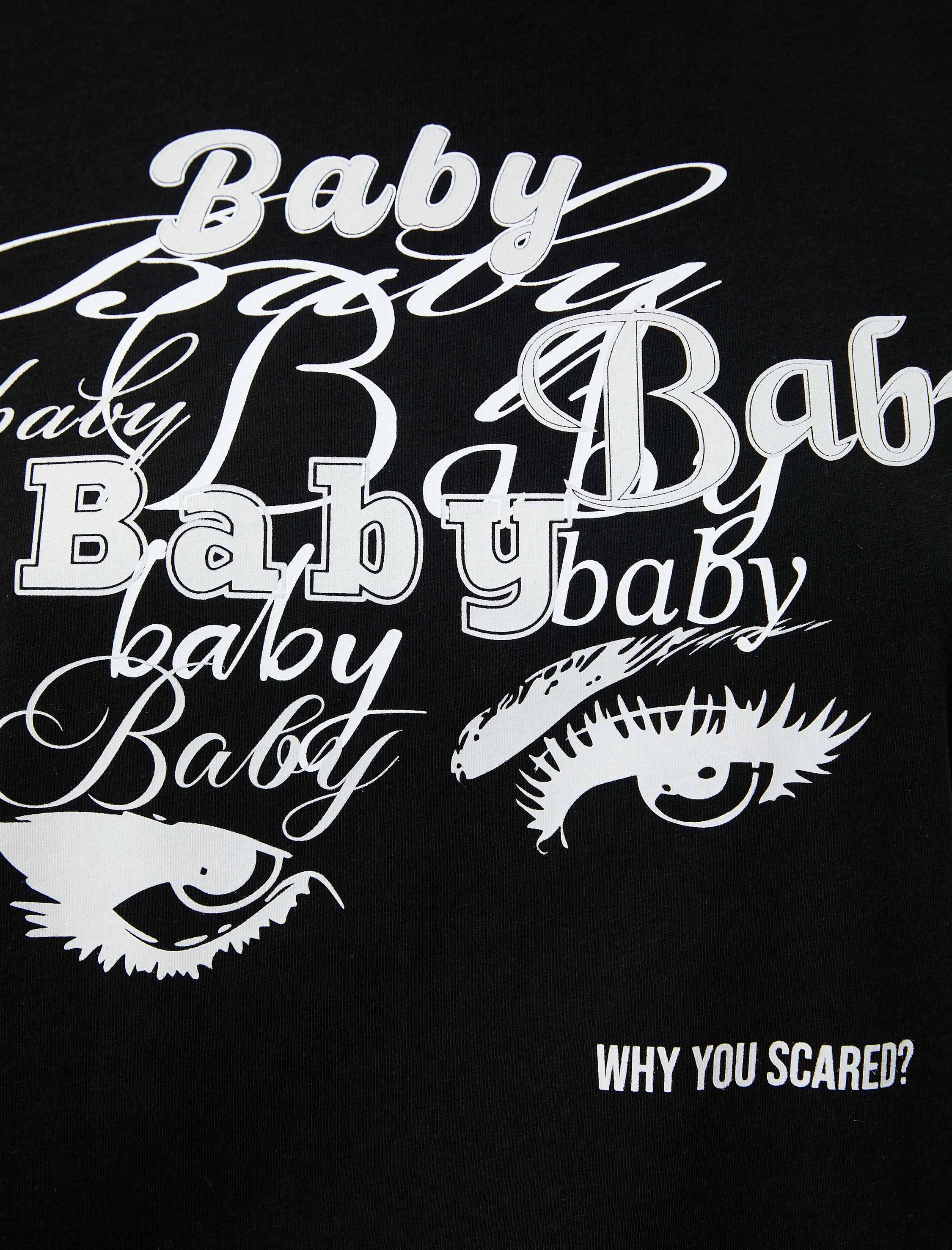   Slogan Baskılı Tişört Bisiklet Yaka Kısa Kollu