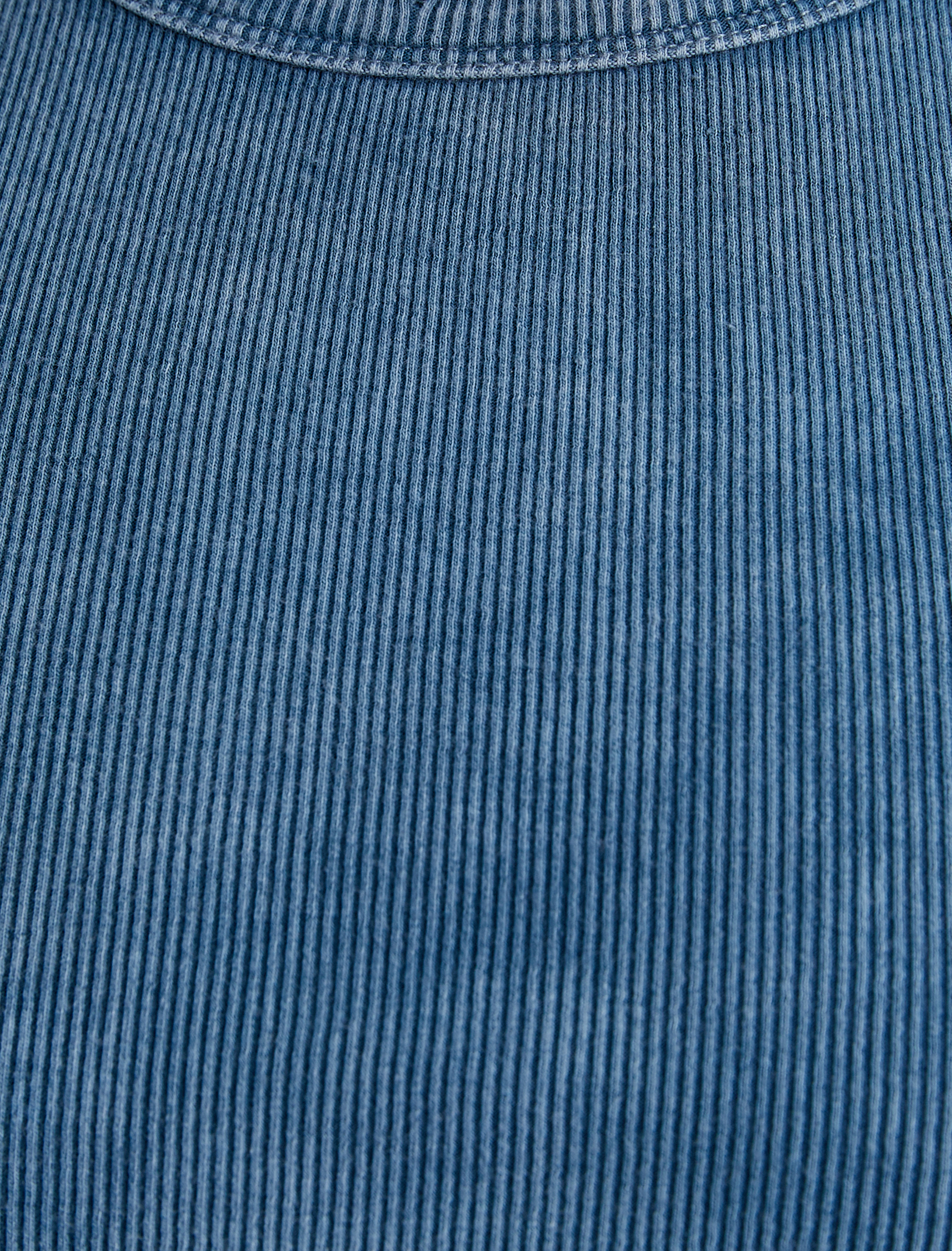   Fitilli Atlet Halter Yaka Basic Soluk Efektli