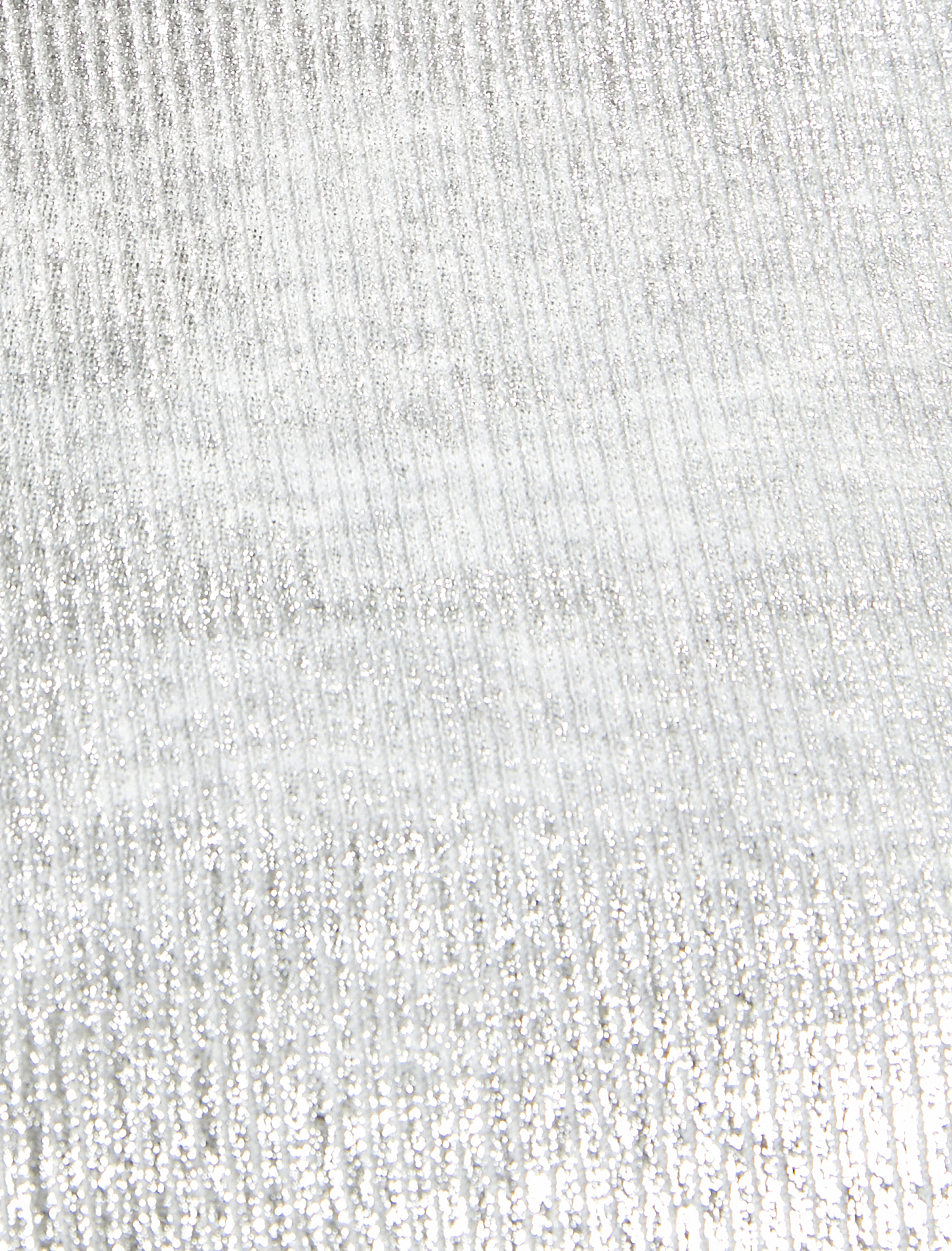 Metalik Crop Üst Fitilli Bisiklet Yaka