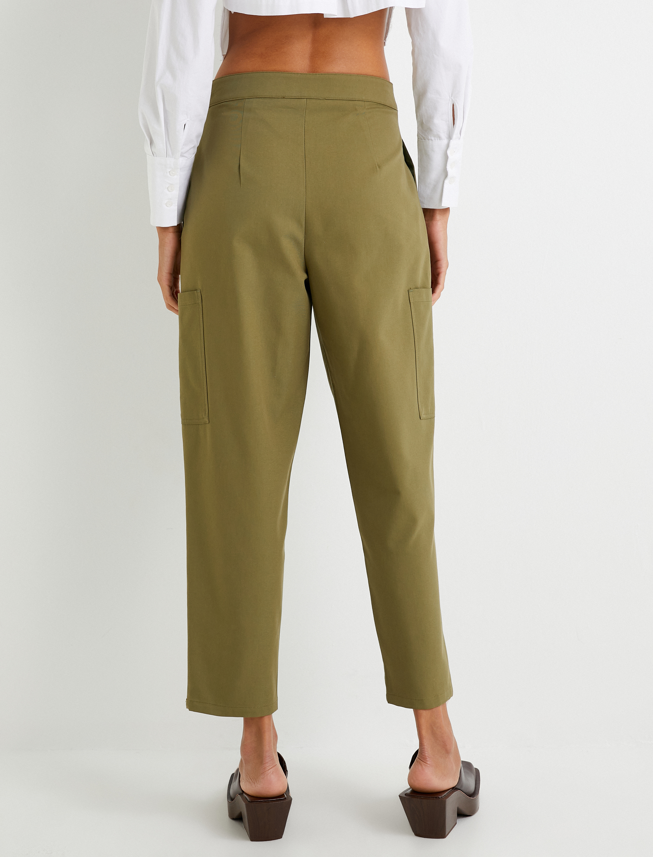 Jogger Pantolon Cep Detaylı Yüksek Bel