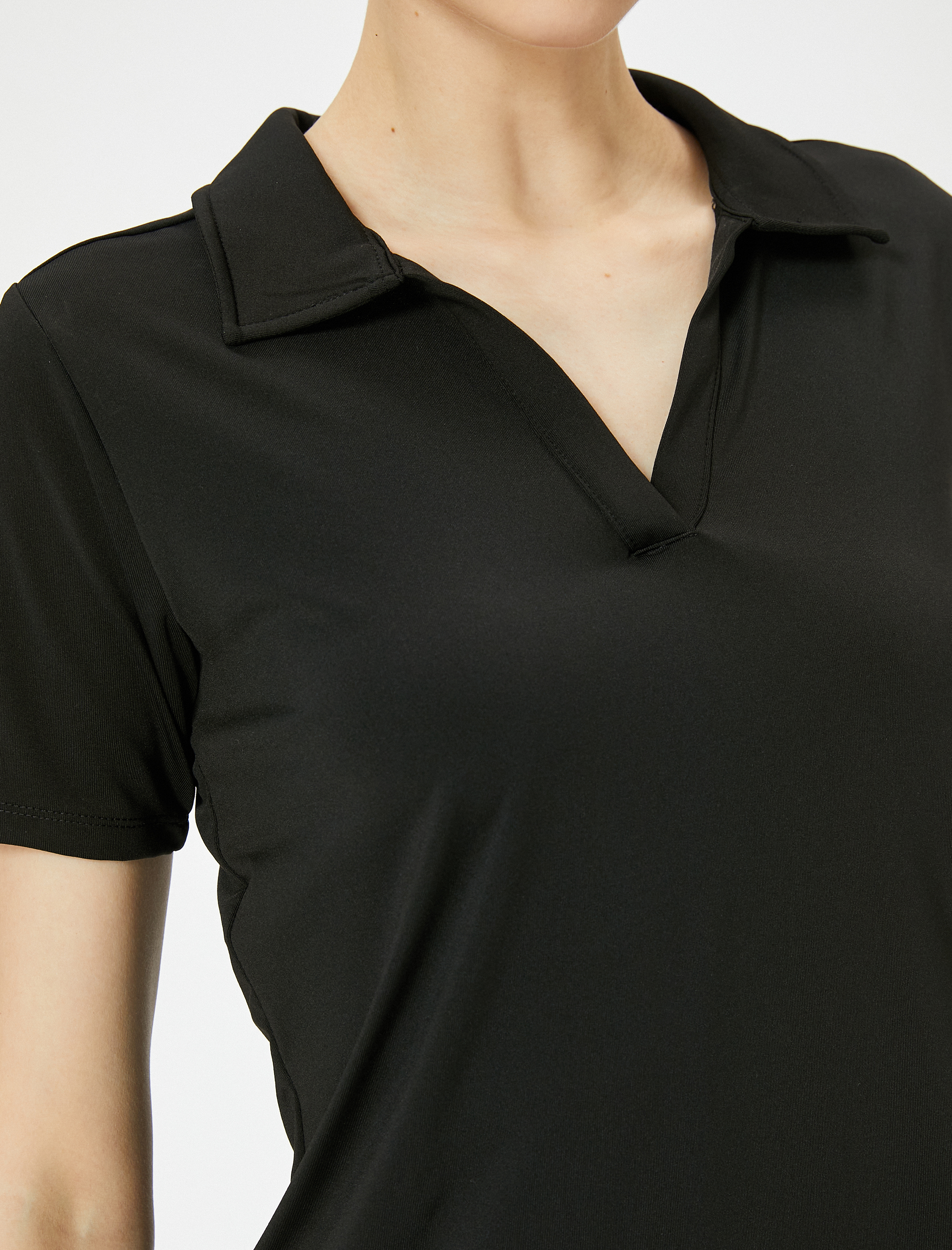   Spor Polo Yaka Tişört Kısa Kollu