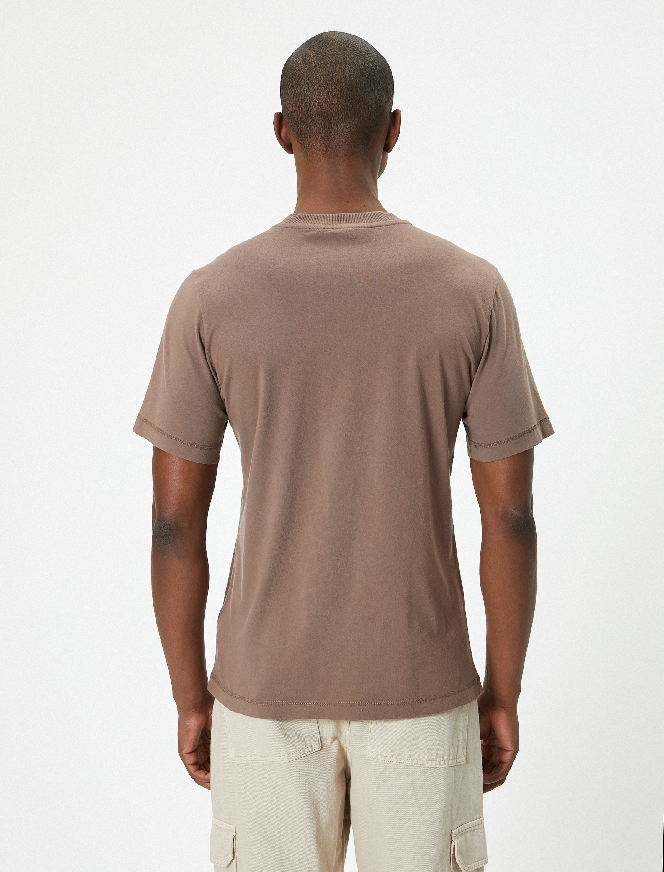   Slogan Baskılı Tişört Bisiklet Yaka Kısa Kollu Pamuklu